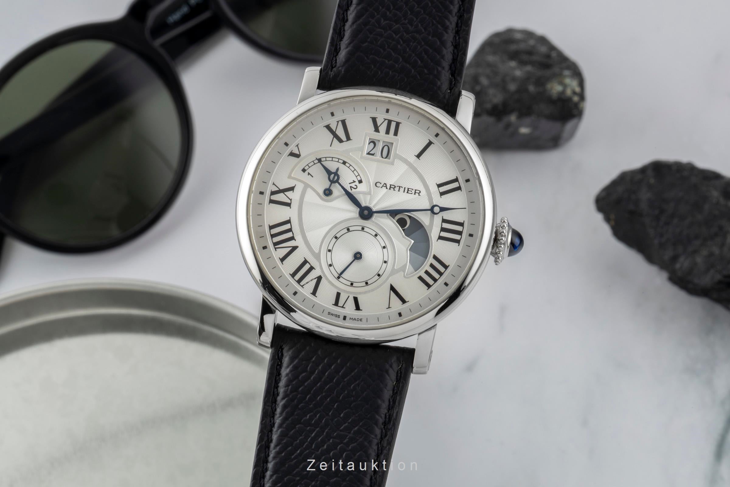 Cartier Rotonde de Cartier Grossdatum Retrograde 2. Zeitzone W1556368 Papiere [2600825]