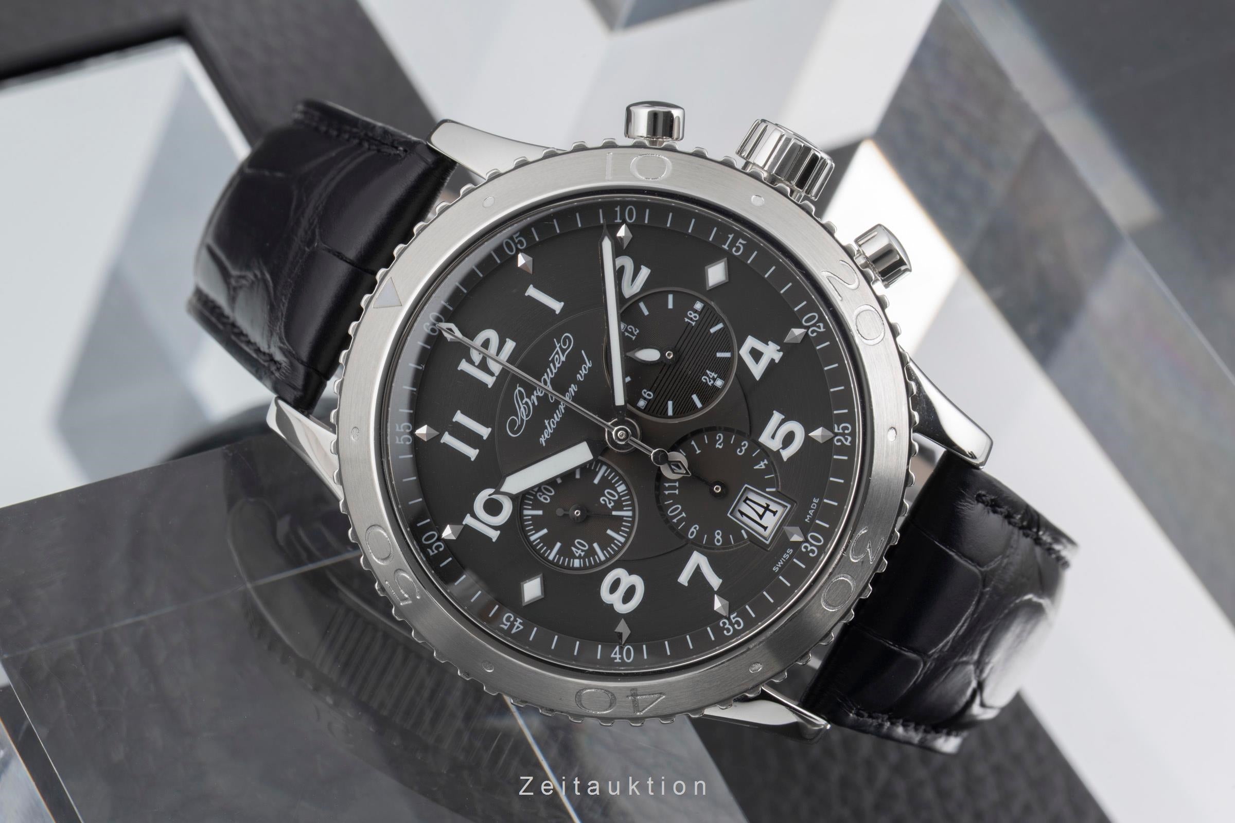 Breguet Type XXI Flyback Chronograph Automatik Stahl Herrenuhr Ref 3810ST/92/9ZU [2600826]