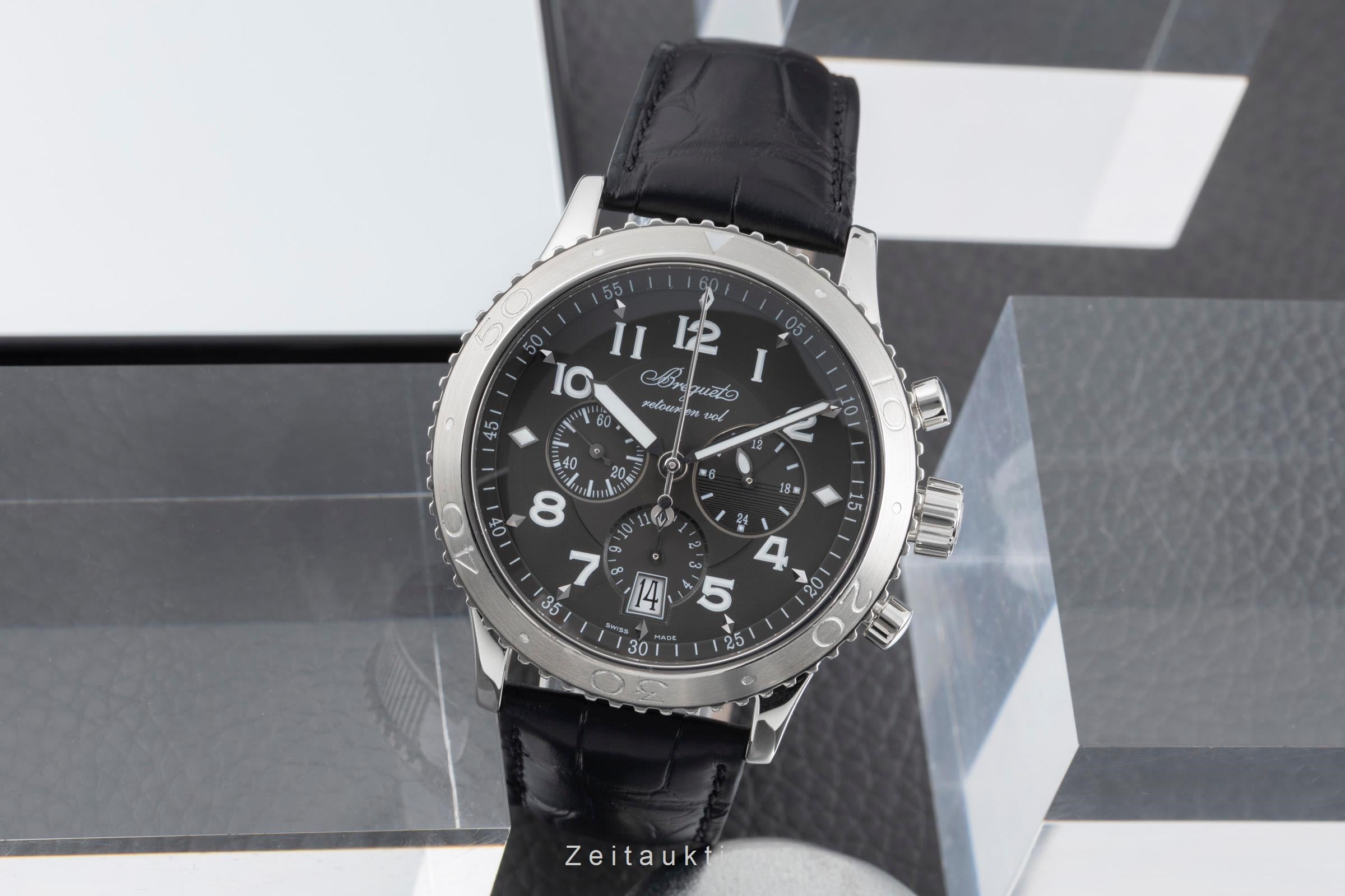 Breguet Type XXI Flyback Chronograph Automatik Stahl Herrenuhr Ref 3810ST/92/9ZU [2600826]