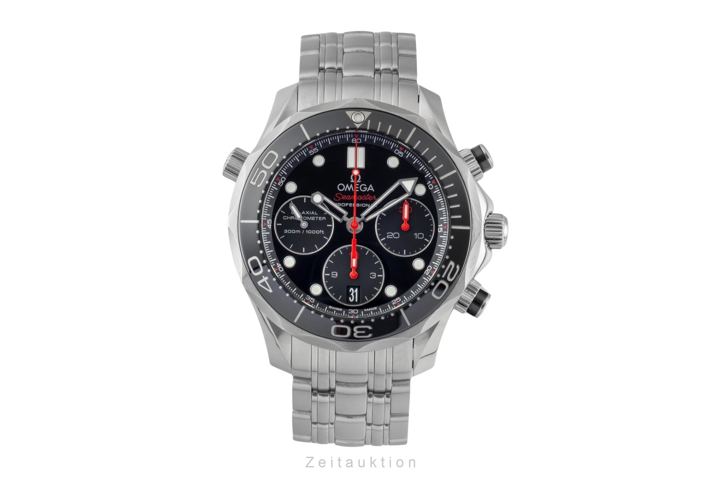 Omega Seamaster chronograph steel automatic men's watch 212.30.42.50.01.001 LP: 9300EUR  [2600827]