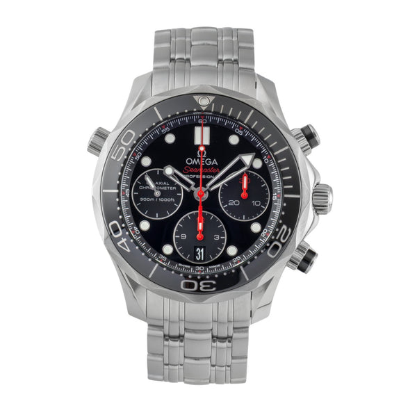 Omega Seamaster chronograph steel automatic men's watch 212.30.42.50.01.001 LP: 9300EUR  [2600827]