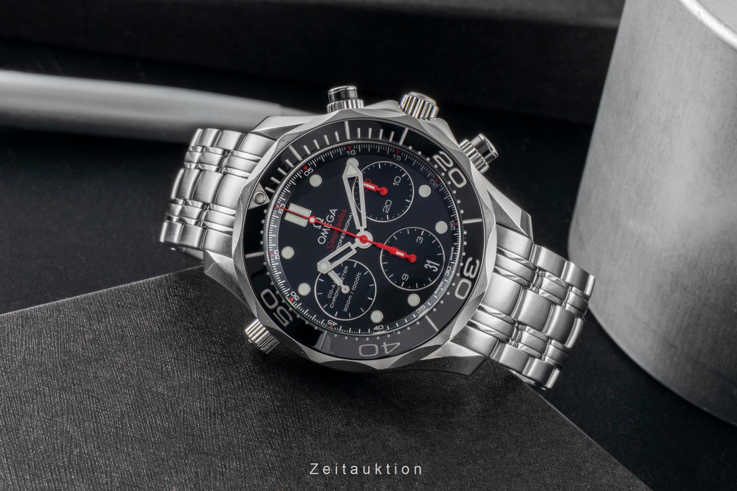 Omega Seamaster chronograph steel automatic men's watch 212.30.42.50.01.001 LP: 9300EUR  [2600827]