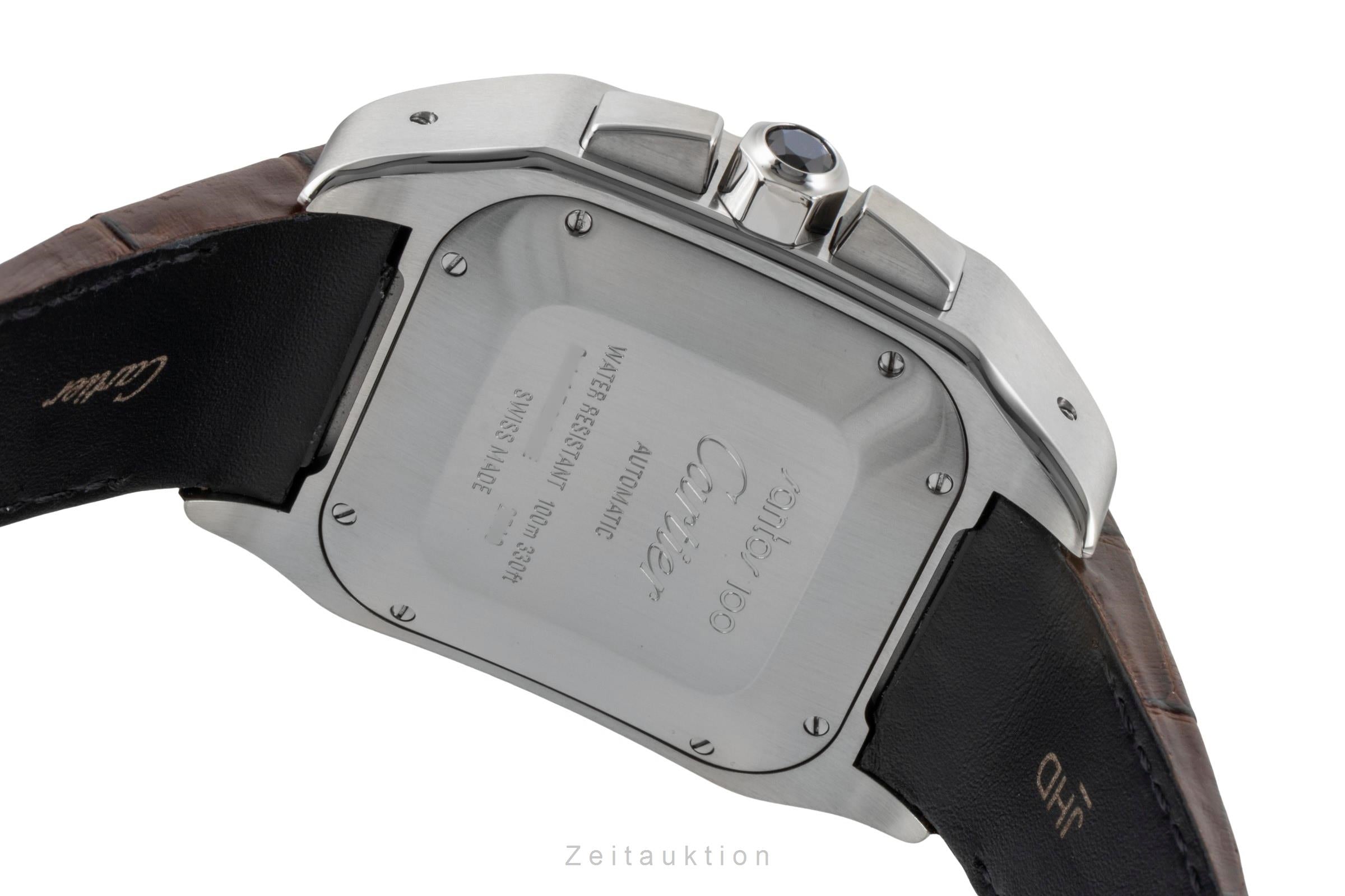 Cartier Santos 100 chronograph steel / gold automatic men's watch W20091X7  [2600828]