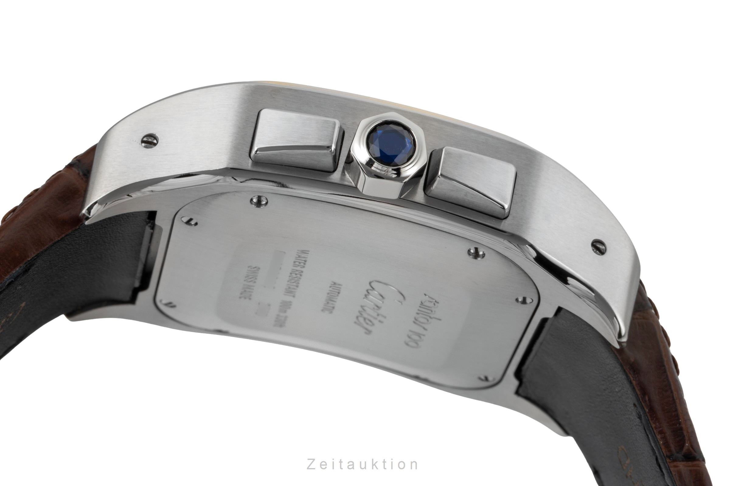 Cartier Santos 100 chronograph steel / gold automatic men's watch W20091X7  [2600828]