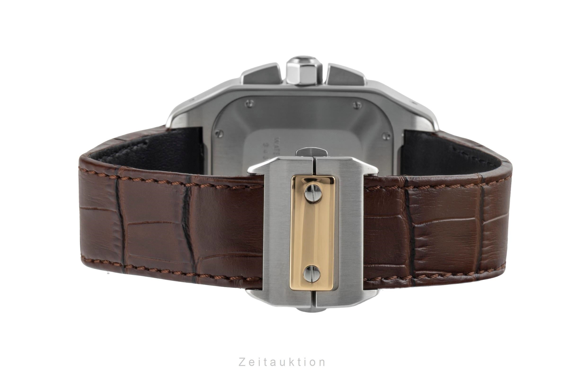Cartier Santos 100 chronograph steel / gold automatic men's watch W20091X7  [2600828]