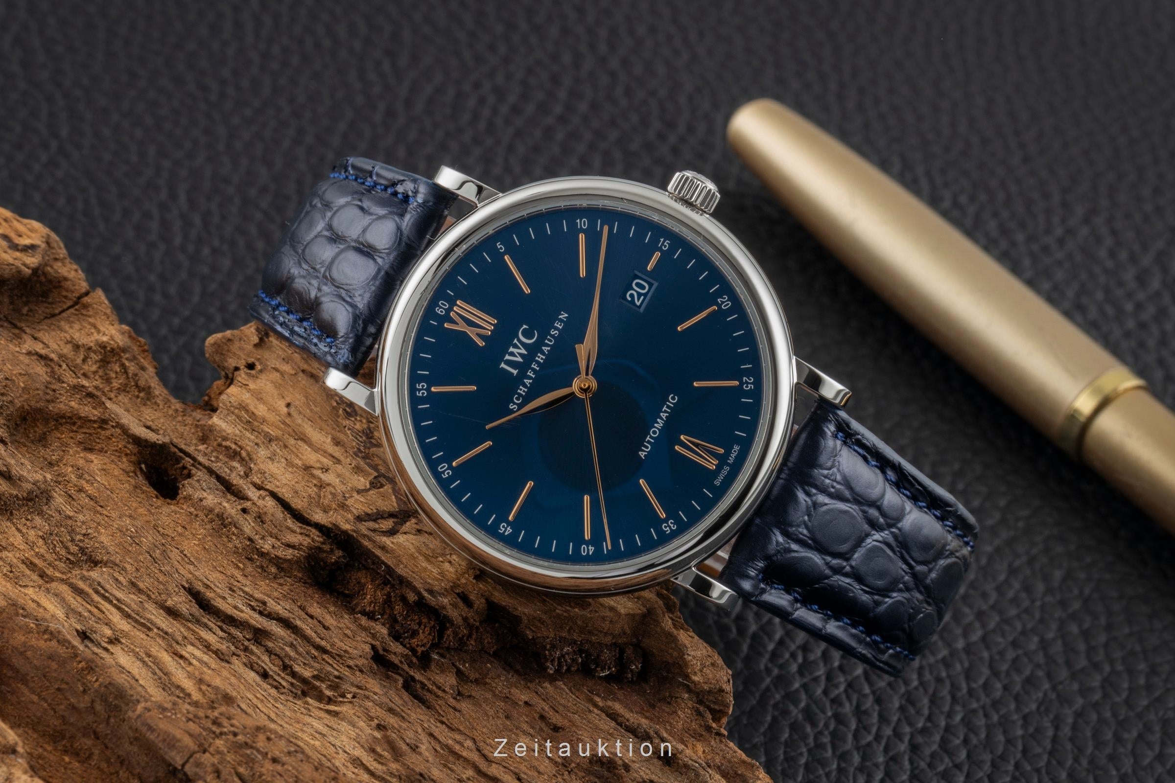 IWC Portofino 40 Blue Dial Stahl Automatik Herrenuhr Ref. IW356523 NP: 5300,- € [2600834]