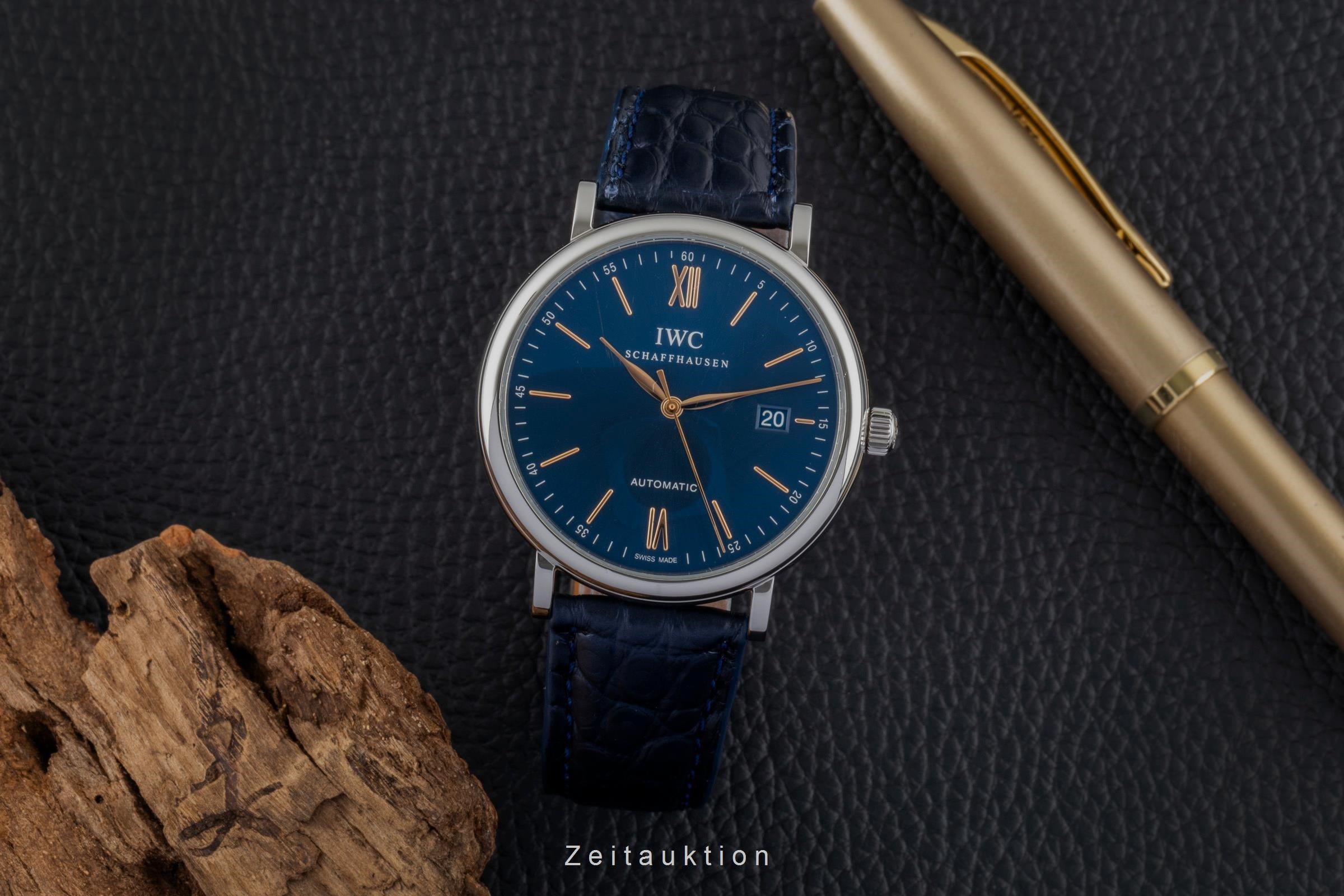 IWC Portofino 40 Blue Dial Stahl Automatik Herrenuhr Ref. IW356523 NP: 5300,- € [2600834]