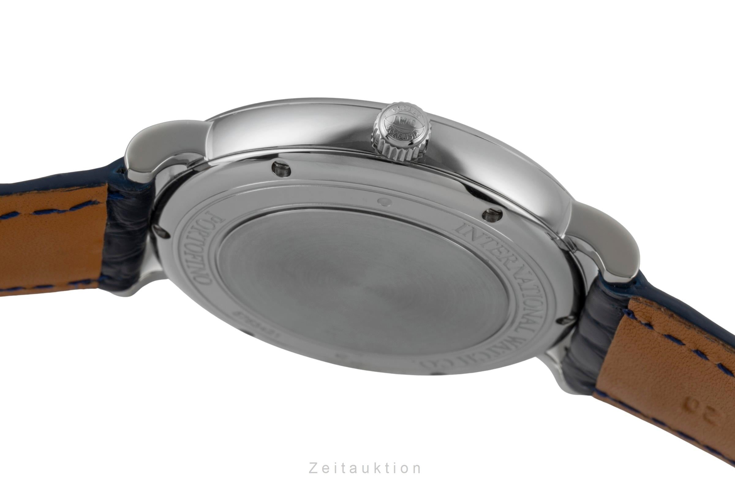 IWC Portofino 40 Blue Dial Stahl Automatik Herrenuhr Ref. IW356523 NP: 5300,- € [2600834]