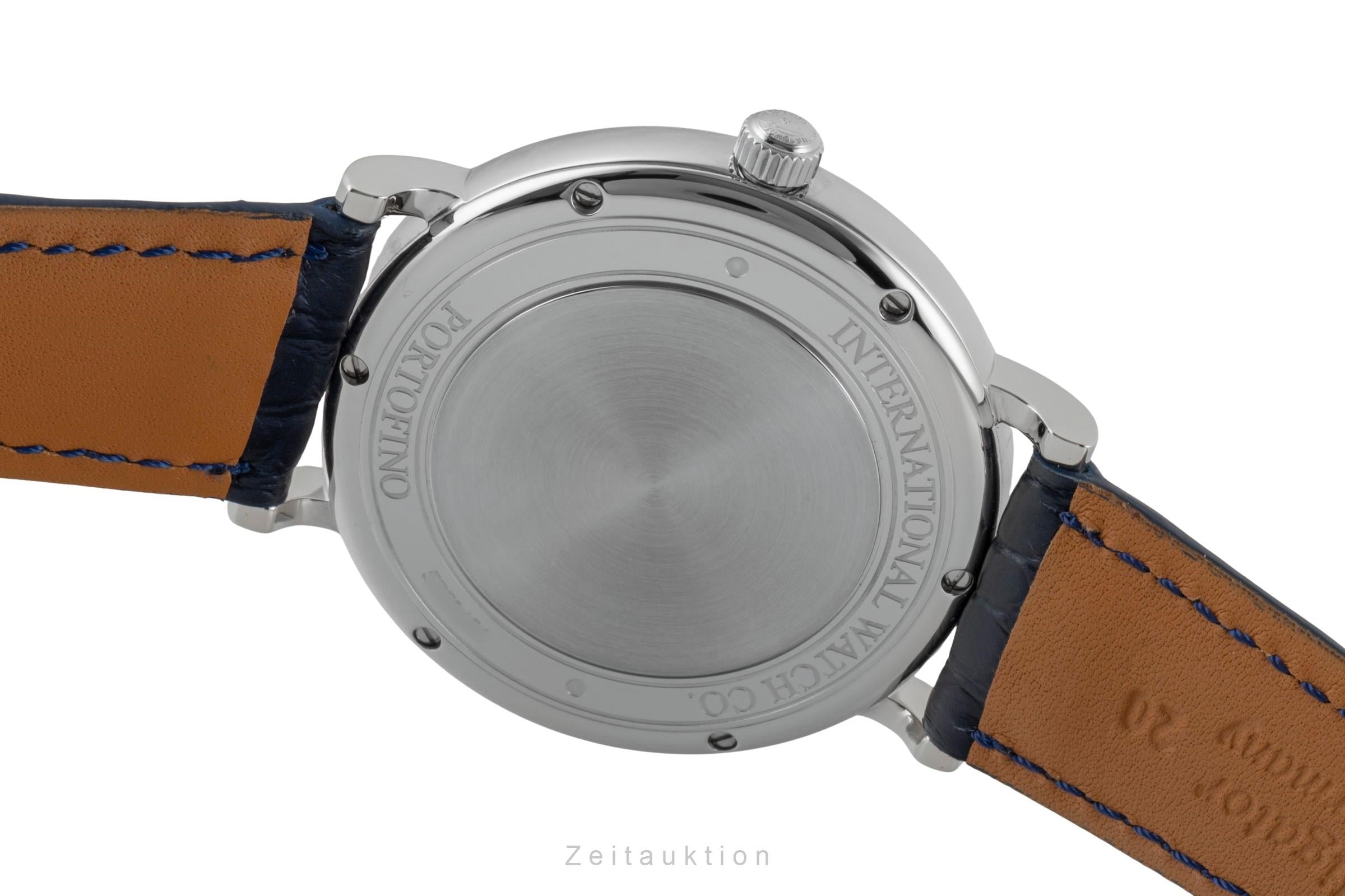 IWC Portofino 40 Blue Dial Stahl Automatik Herrenuhr Ref. IW356523 NP: 5300,- € [2600834]