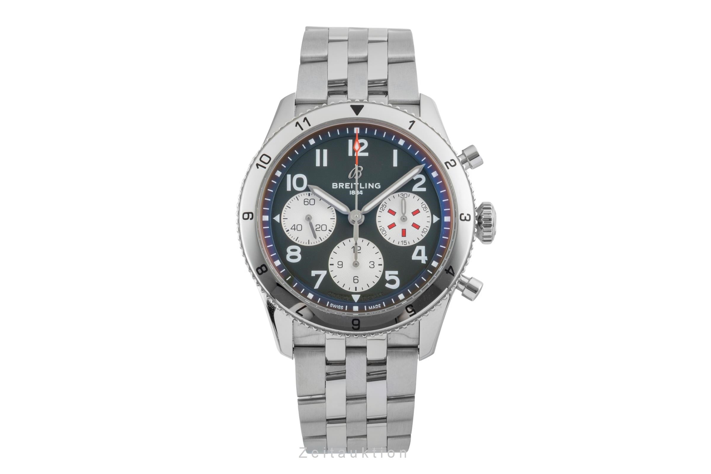 Breitling Avi chronograph steel automatic men's watch A233802A1L1A1 LP: 6200EUR  [2600840]