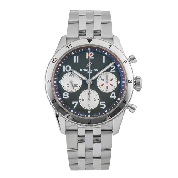 Breitling Avi chronograph steel automatic men's watch A233802A1L1A1 LP: 6200EUR  [2600840]