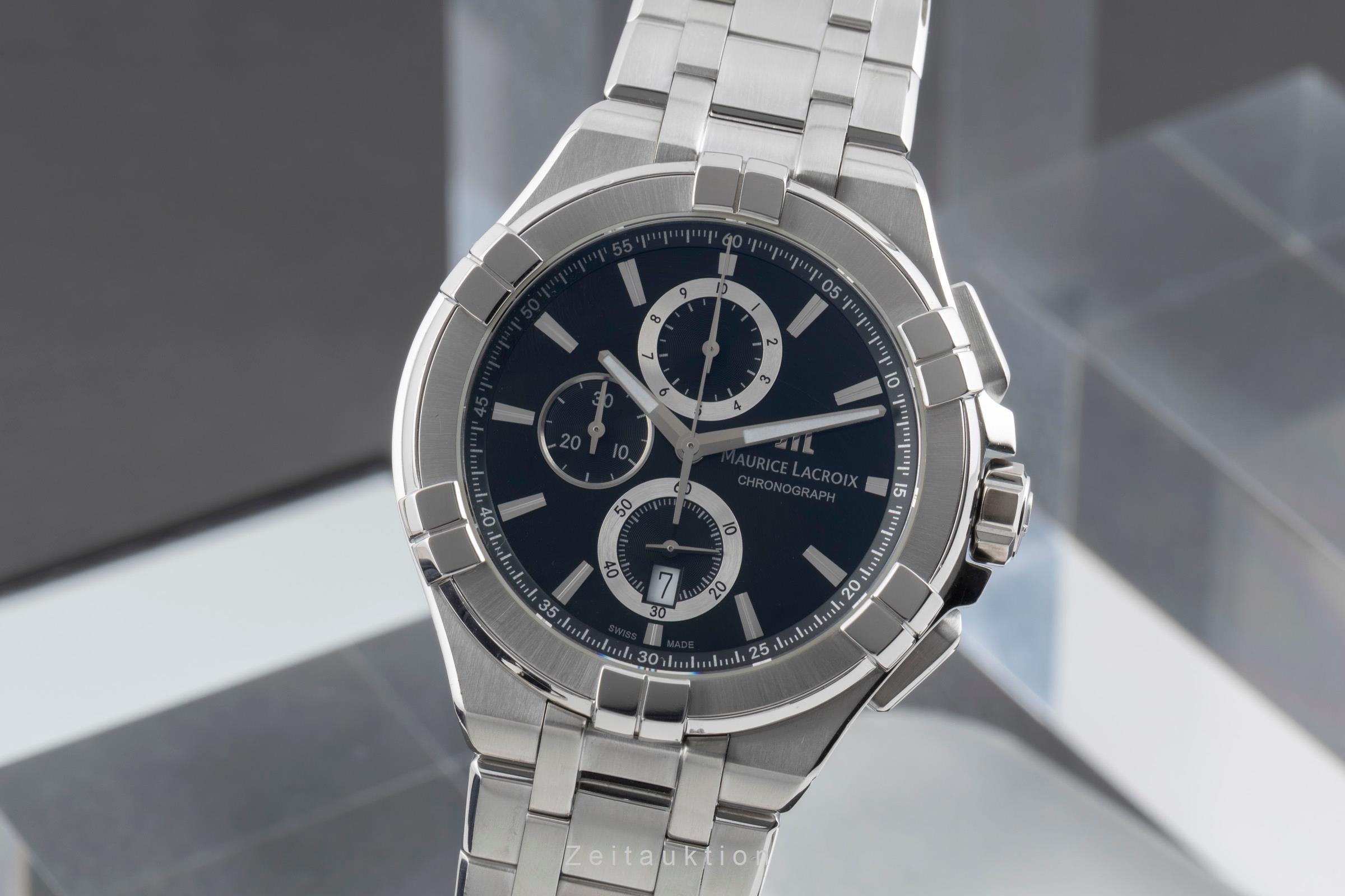 Maurice Lacroix Aikon chronograph steel quartz Ref. AI 1018-SS002