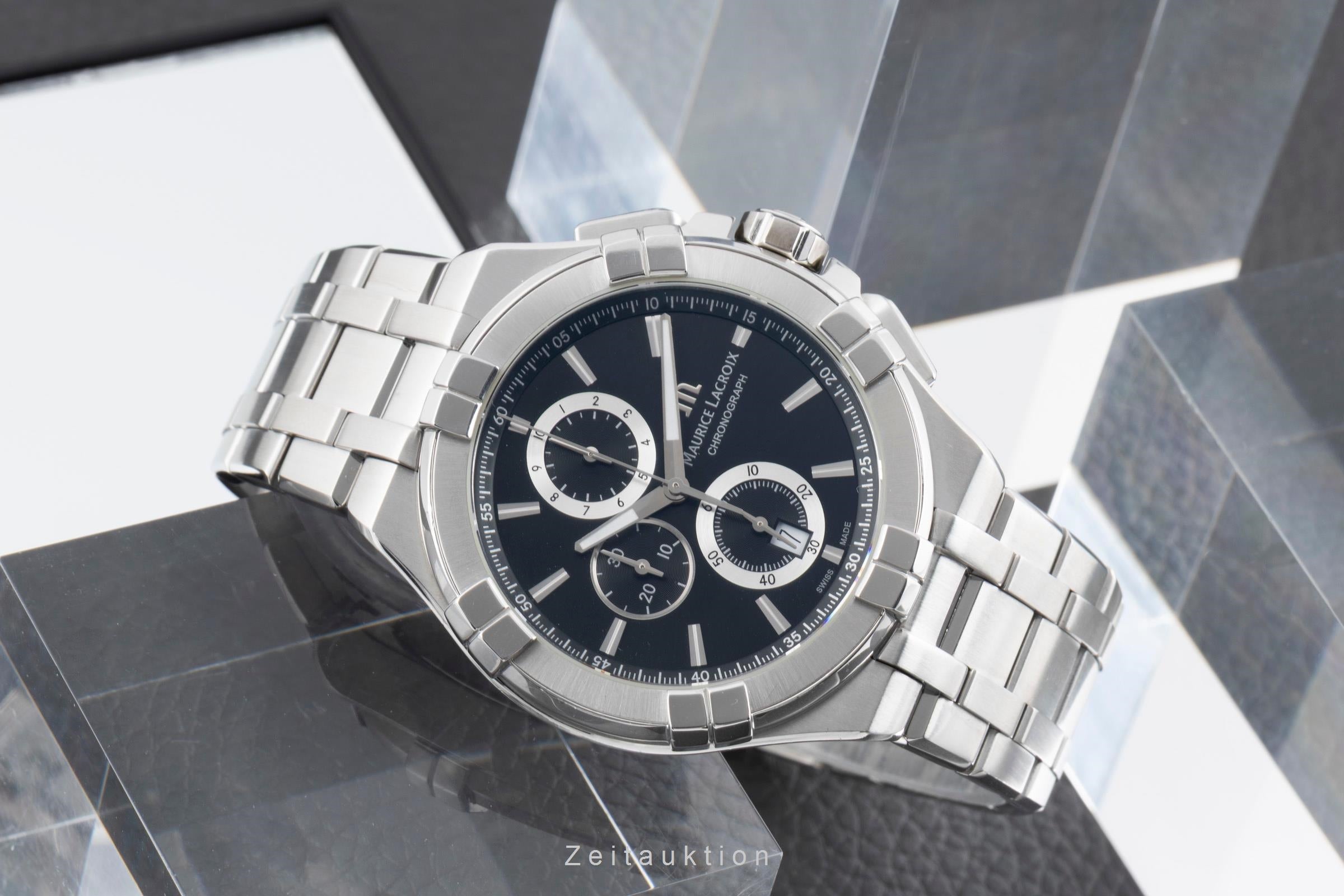 Maurice Lacroix Aikon Chronograph Stahl Quarz Herrenuhr Ref AI 1018-SS002-330-1  [2600841]