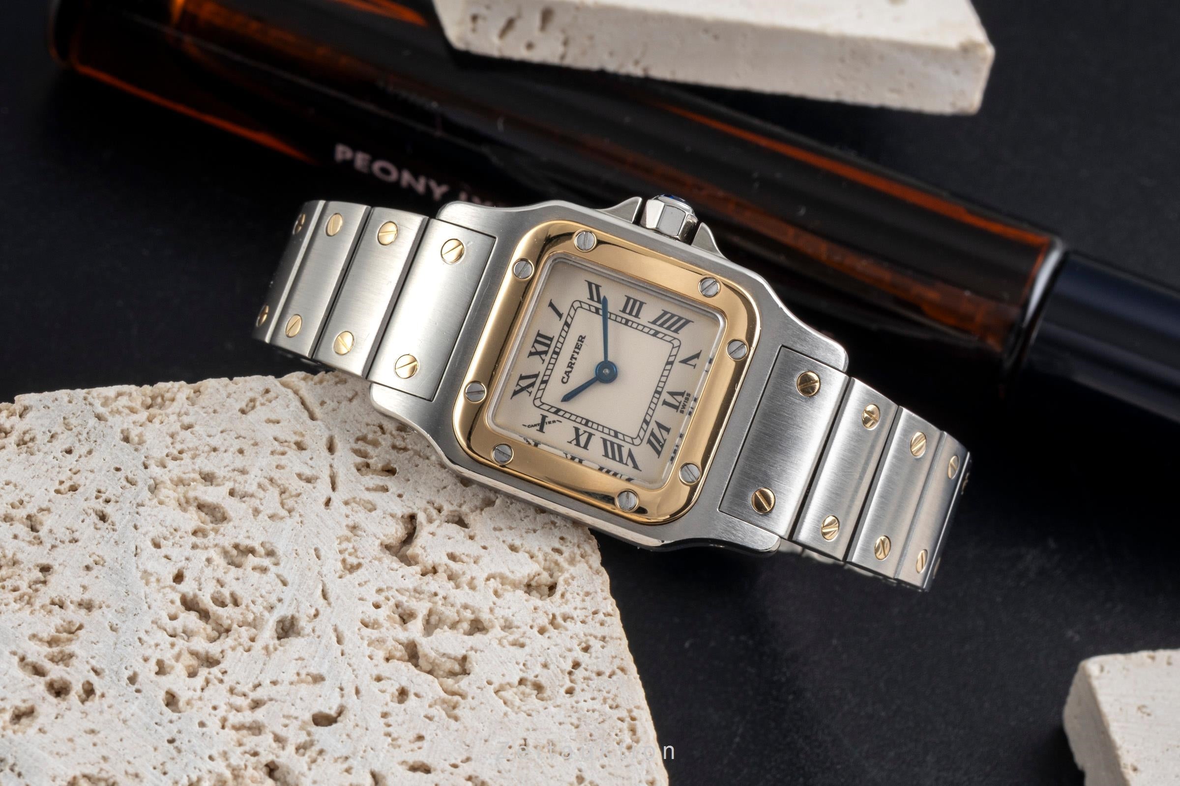 Cartier Santos acier / or  quartz montre pour femmes W20012C4  [2600842]
