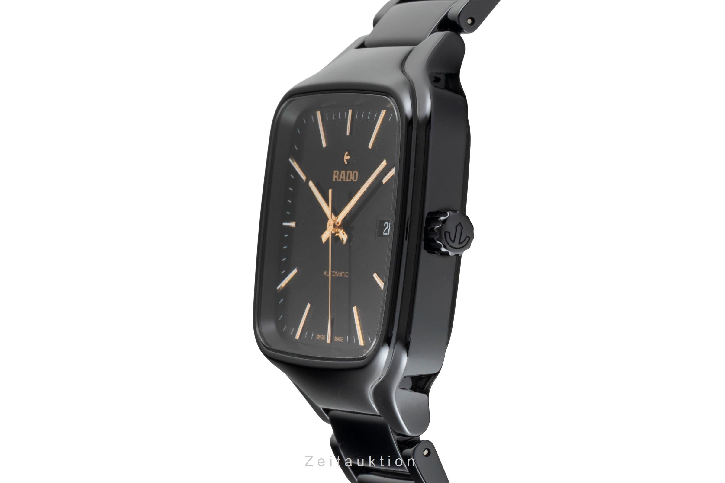 Rado True Square Keramik / Titan Automatik Ref. 01.763.6078.3.016 B&P 2024 [2600846]