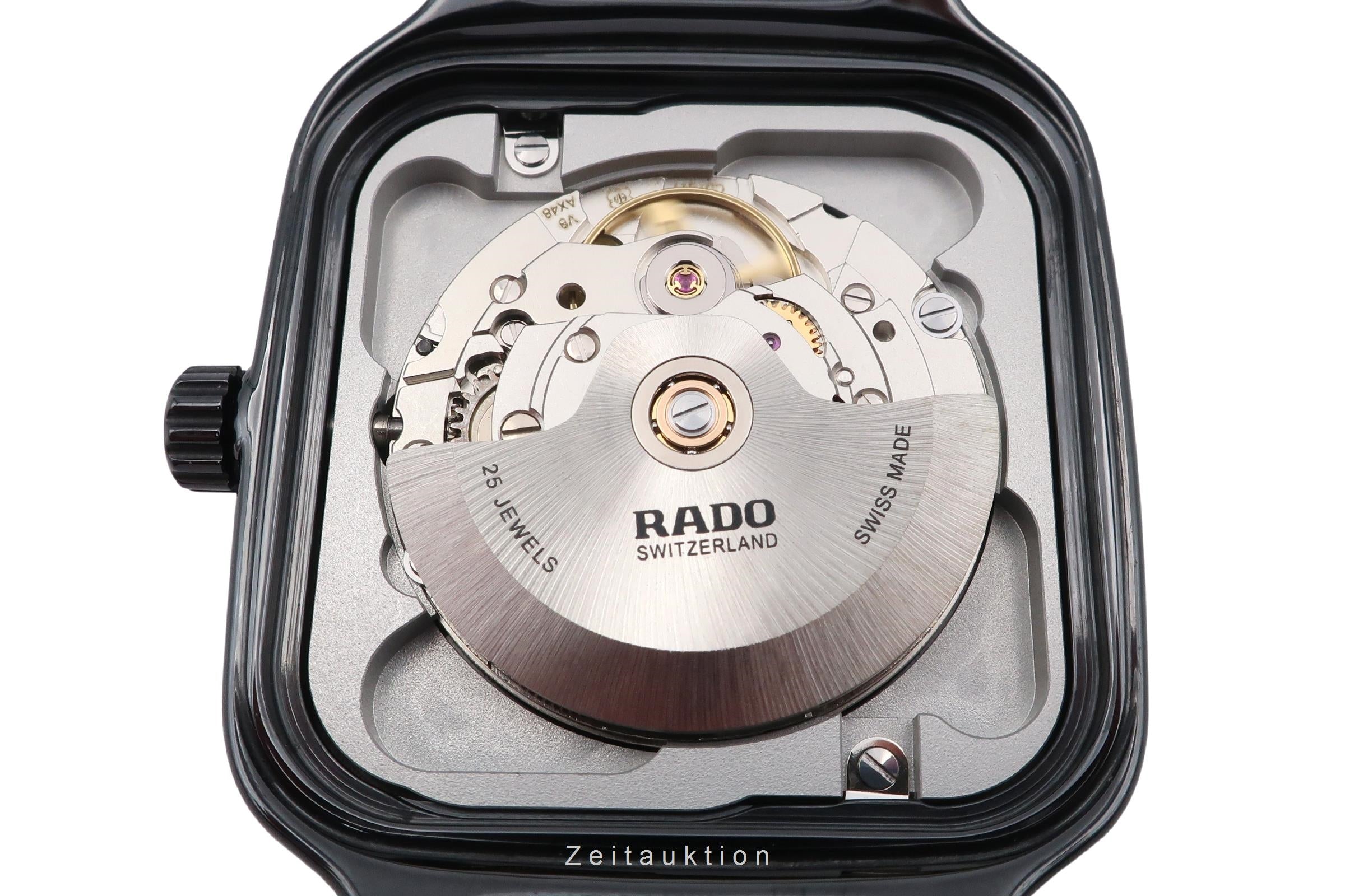 Rado True Square Keramik / Titan Automatik Ref. 01.763.6078.3.016 B&P 2024 [2600846]