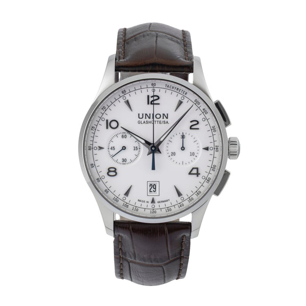 Union Glashütte Noramis chronographe acier automatique montre pour hommes D008.427.16.017.00  [2600847]