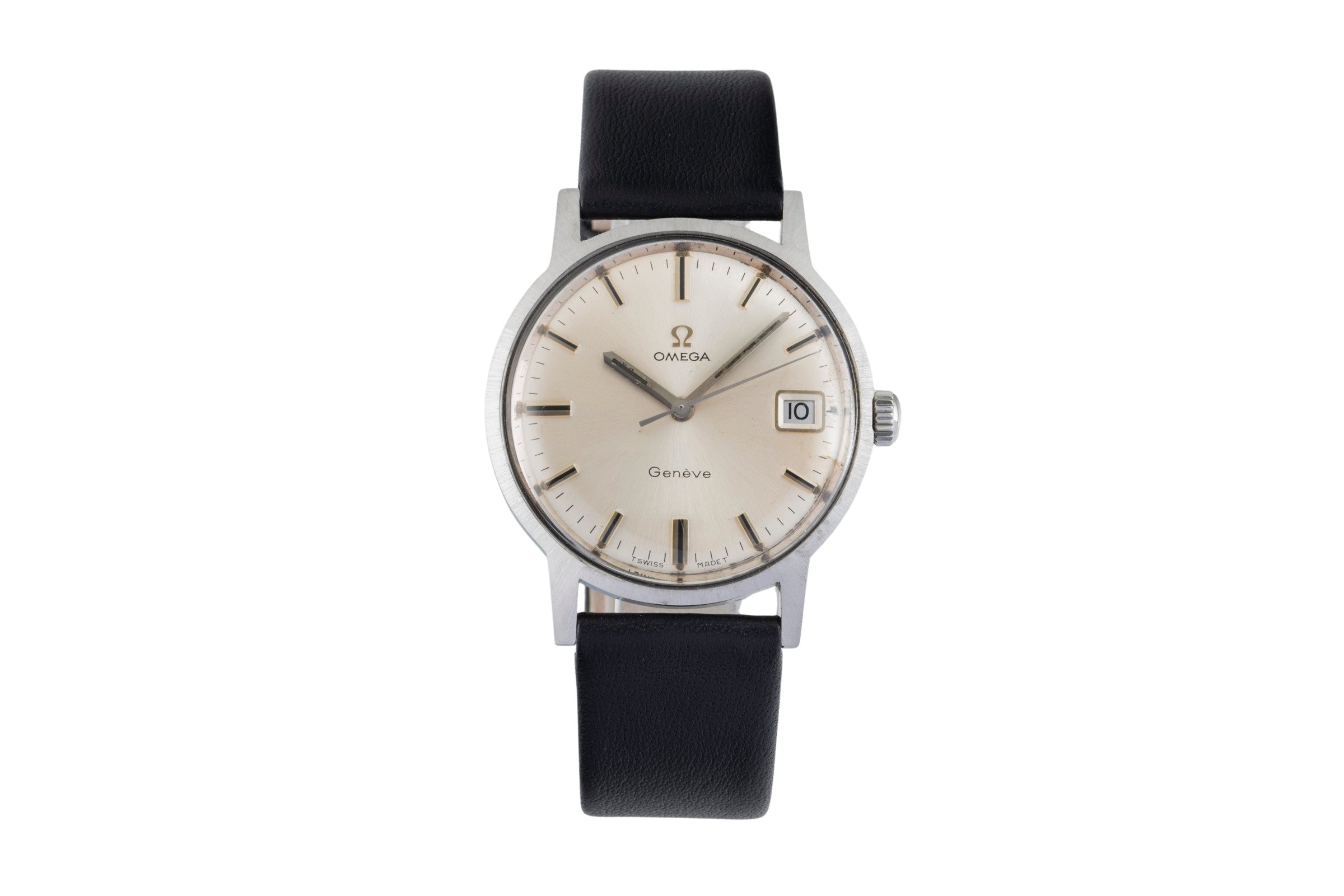 Omega Geneve steel manual winding men's watch 136.0070 Vintage  [2600854]
