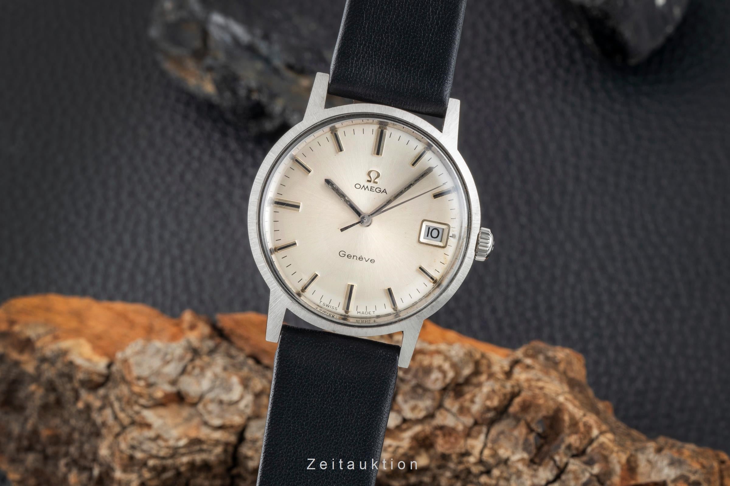 Omega Geneve steel manual winding men's watch 136.0070 Vintage  [2600854]