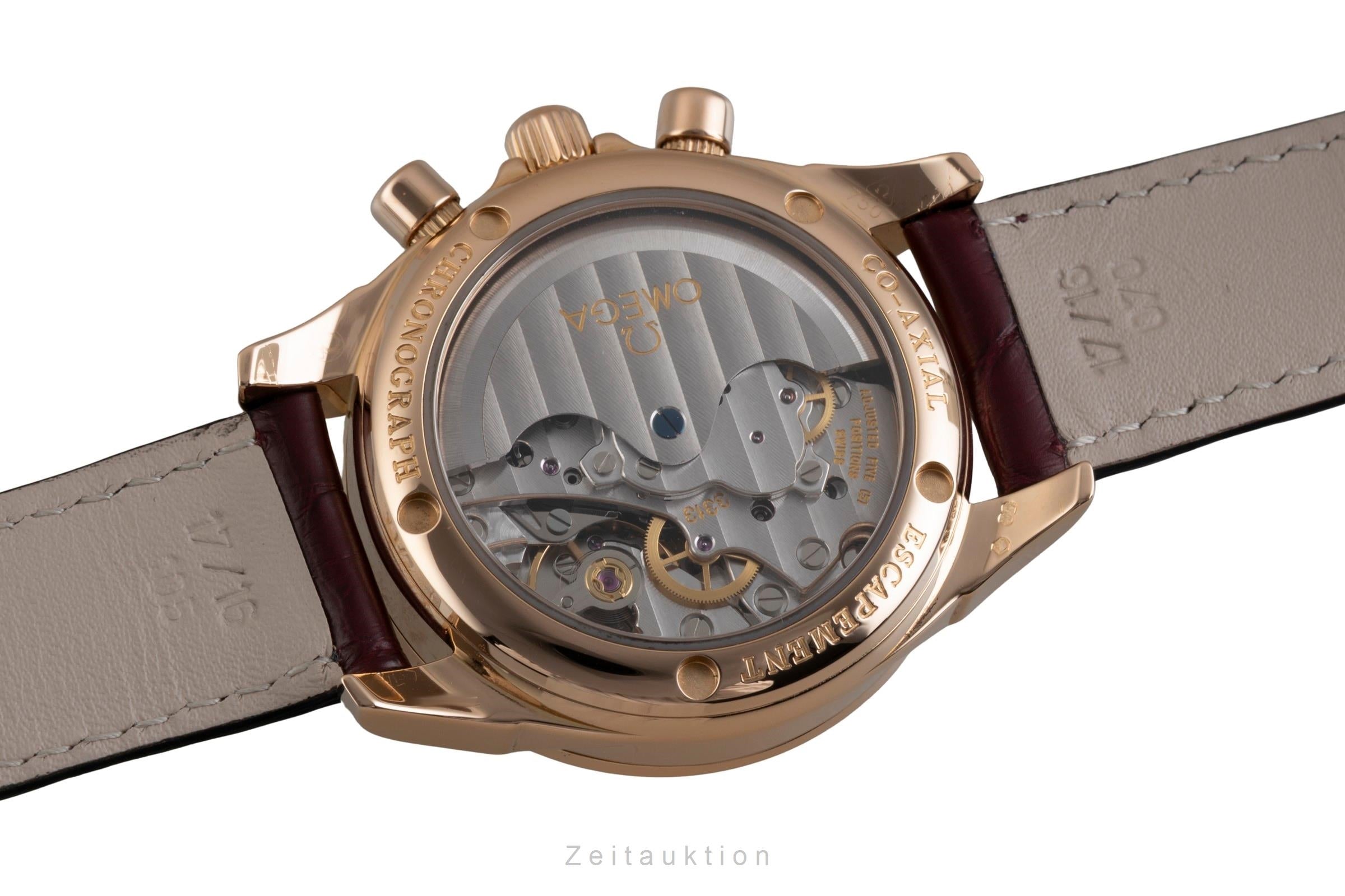 Omega De Ville chronographe or rouge 18 ct automatique montre pour femmes 4677.60.37 LP: 24000EUR  [2600859]