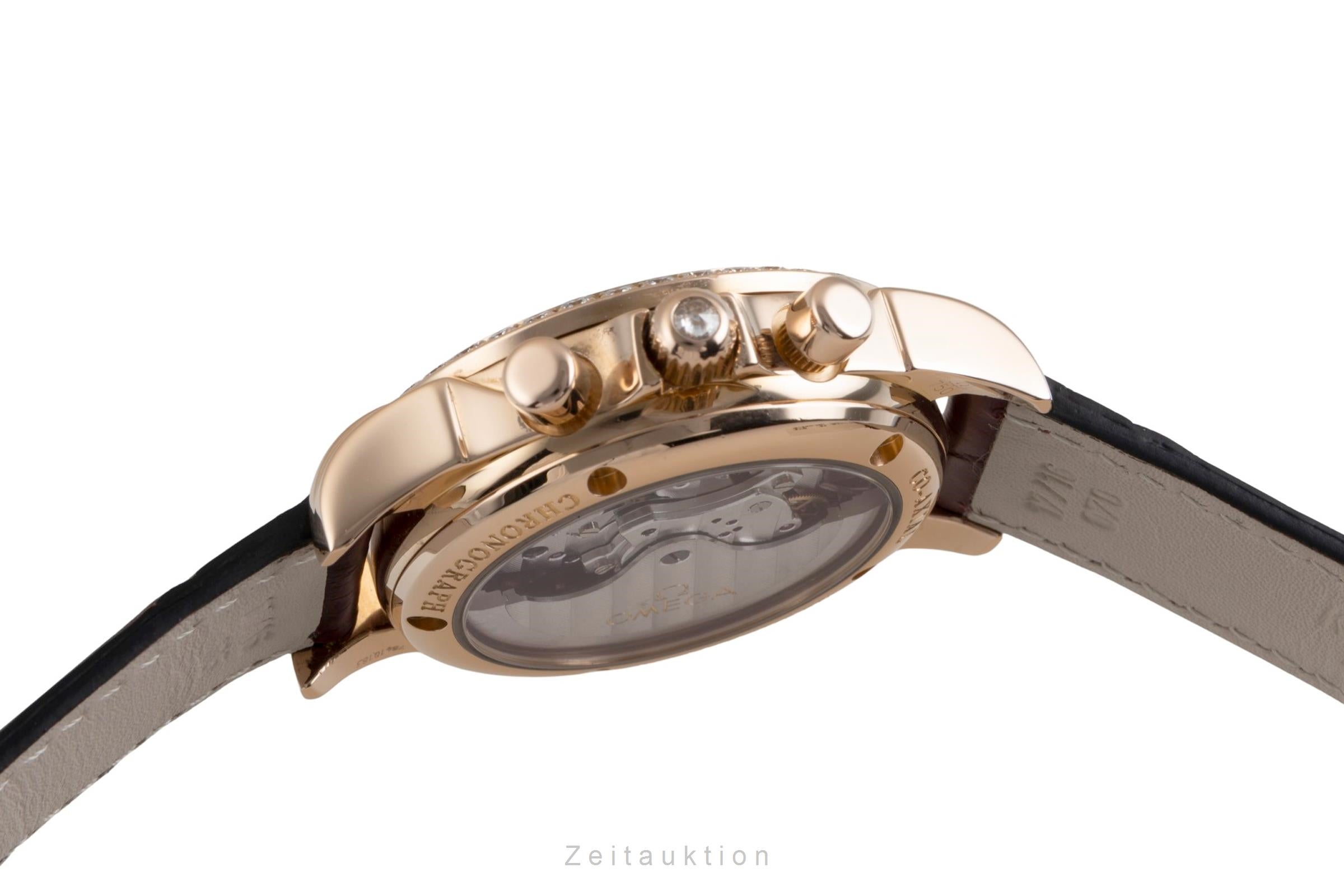 Omega De Ville chronographe or rouge 18 ct automatique montre pour femmes 4677.60.37 LP: 24000EUR  [2600859]