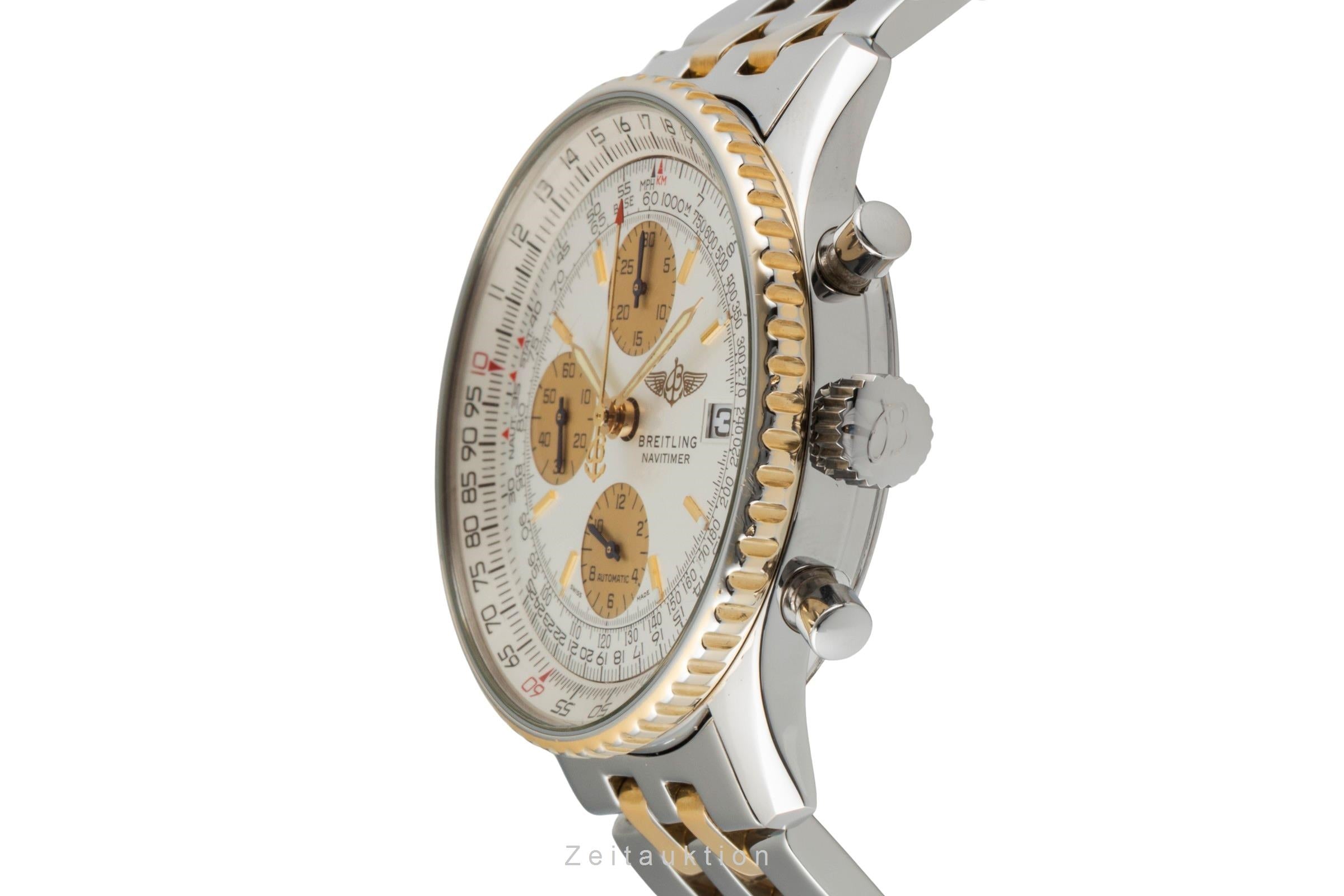 Breitling Old Navitimer cronografo acciaio / oro automatismo orologio da uomo B13019  [2600867]