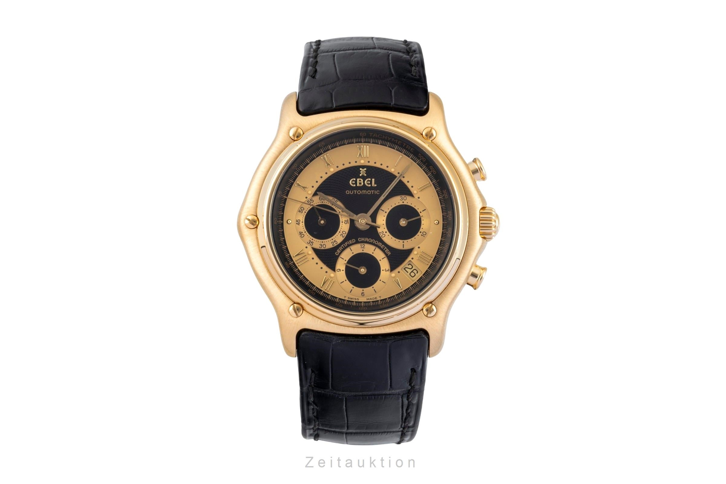 Ebel 1911 Le Modular Chronograph 18k (0,750) Gold Automatik Ref. 8137241 Box  [2600868]