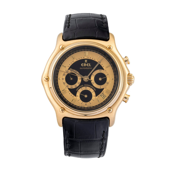 Ebel 1911 Le Modular Chronograph 18k (0,750) Gold Automatik Ref. 8137241 Box  [2600868]