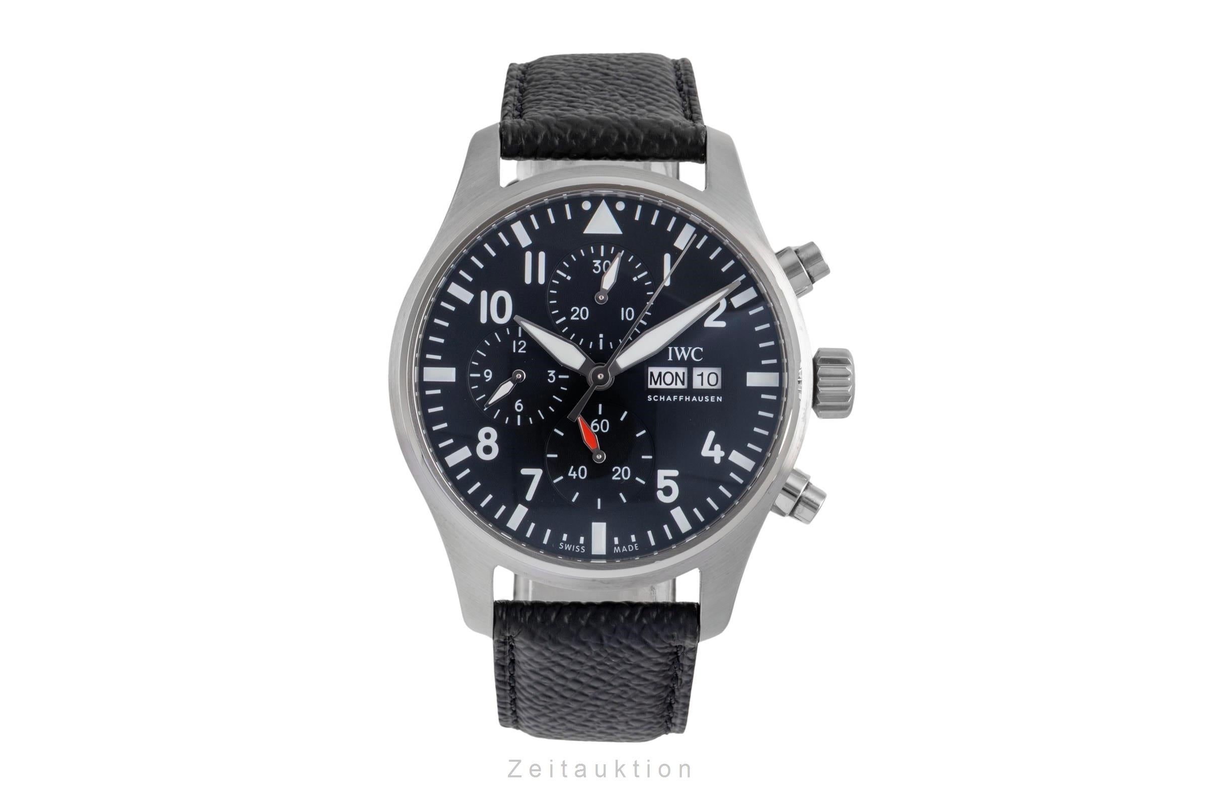 IWC Fliegerchronograph cronógrafo acero automático reloj para caballeros IW378001 LP: 7800EUR  [2600869]