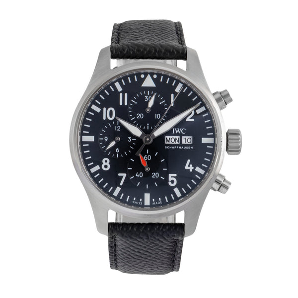 IWC Fliegerchronograph cronógrafo acero automático reloj para caballeros IW378001 LP: 7800EUR  [2600869]