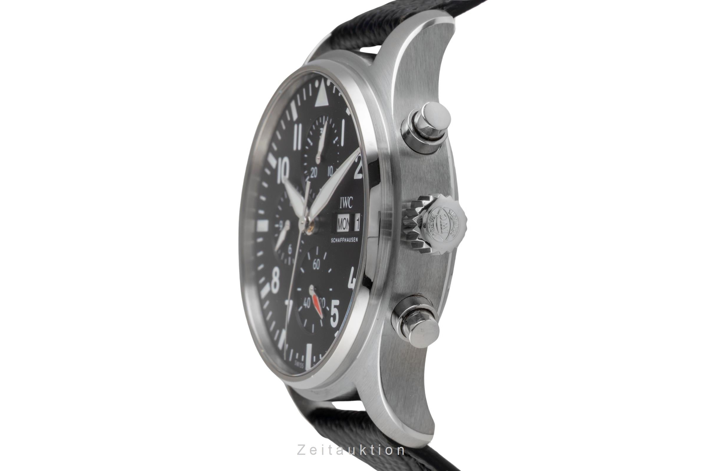IWC Fliegerchronograph cronógrafo acero automático reloj para caballeros IW378001 LP: 7800EUR  [2600869]