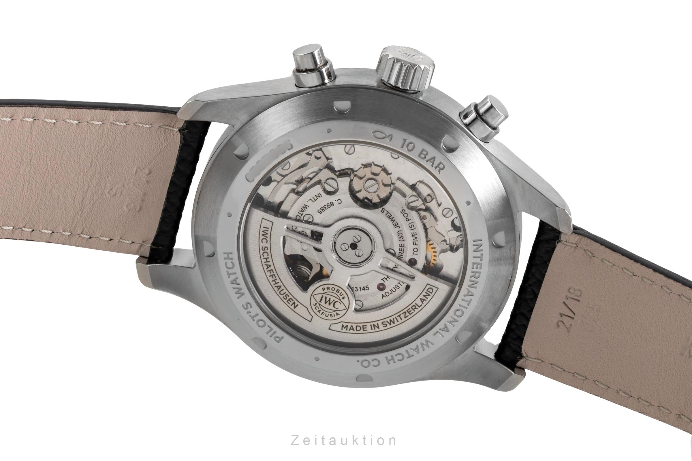 IWC Fliegerchronograph cronógrafo acero automático reloj para caballeros IW378001 LP: 7800EUR  [2600869]