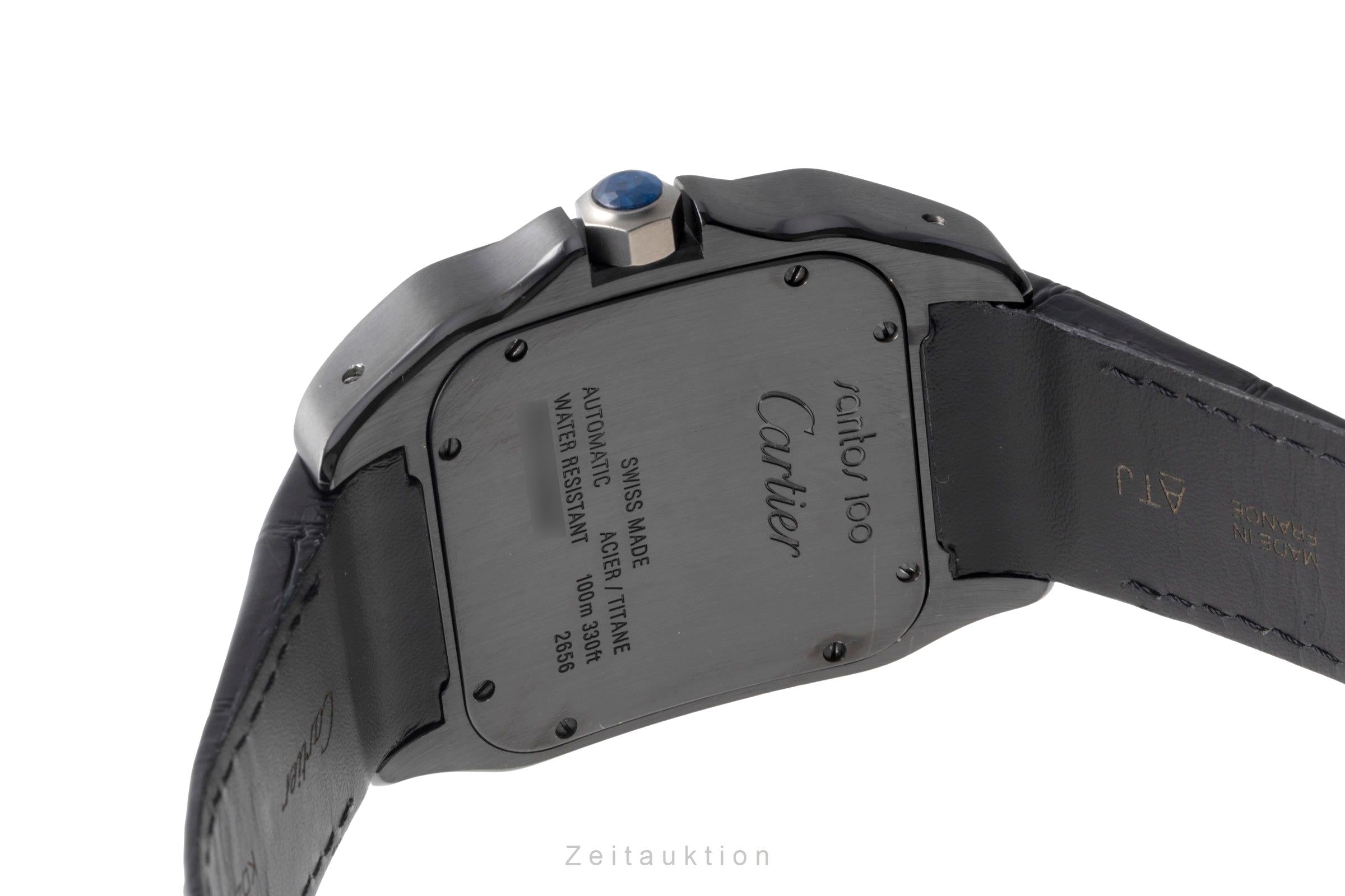 Cartier Santos 100 acier / titane automatique montre pour hommes W2020010  [2600871]