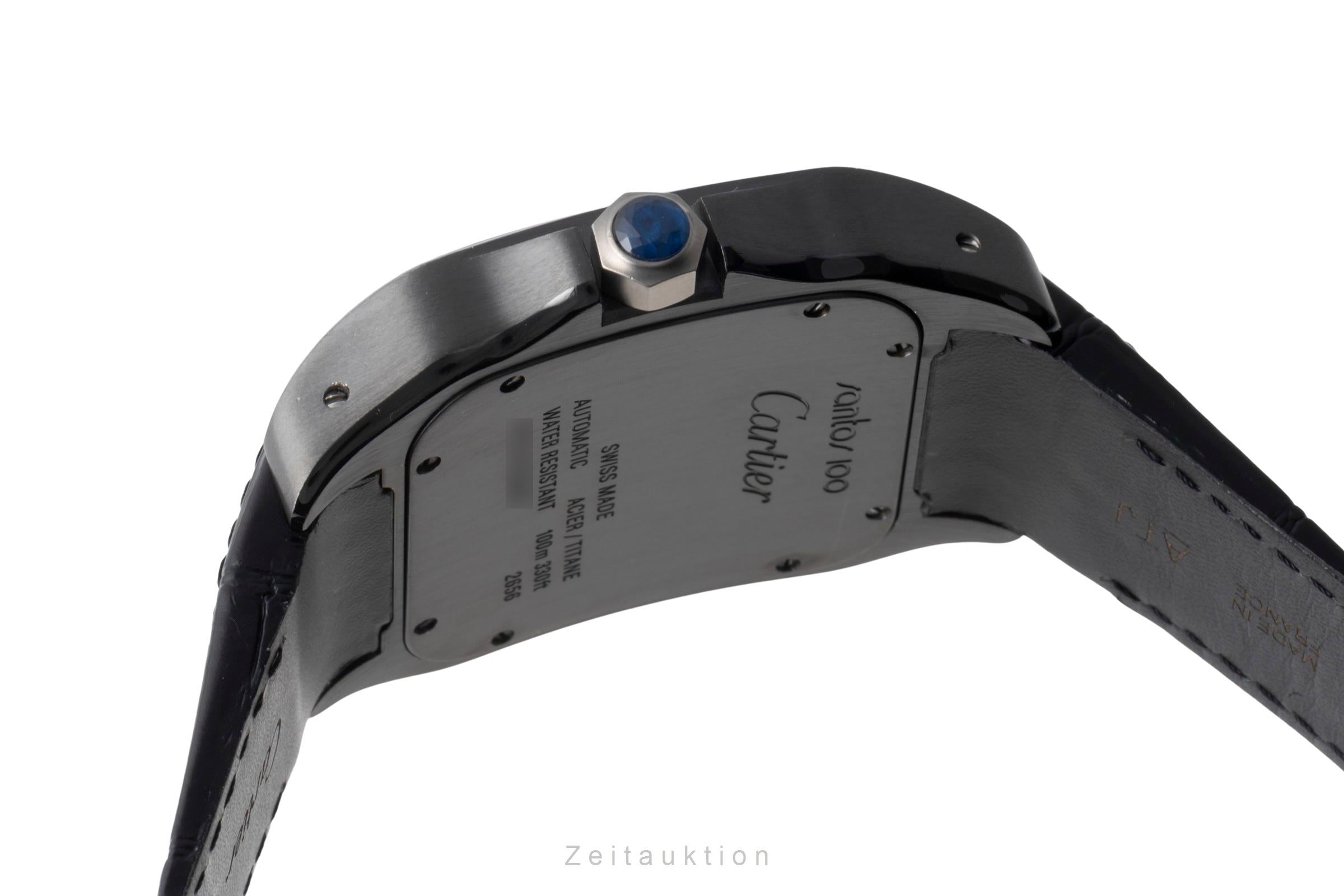 Cartier Santos 100 acier / titane automatique montre pour hommes W2020010  [2600871]