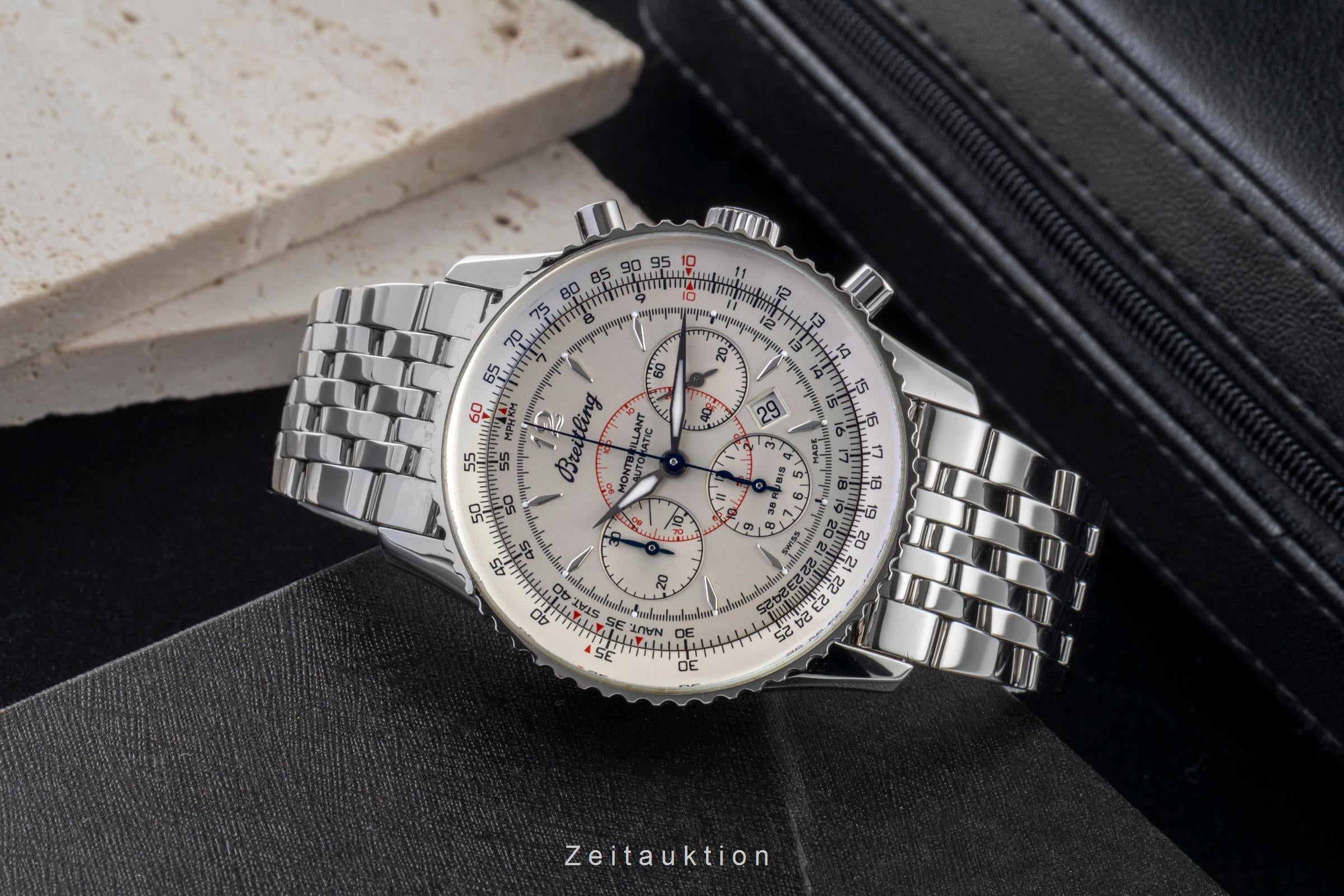 Breitling Montbrillant Chronograph Stahl Automatik Herrenuhr Ref. A41330  [2600872]