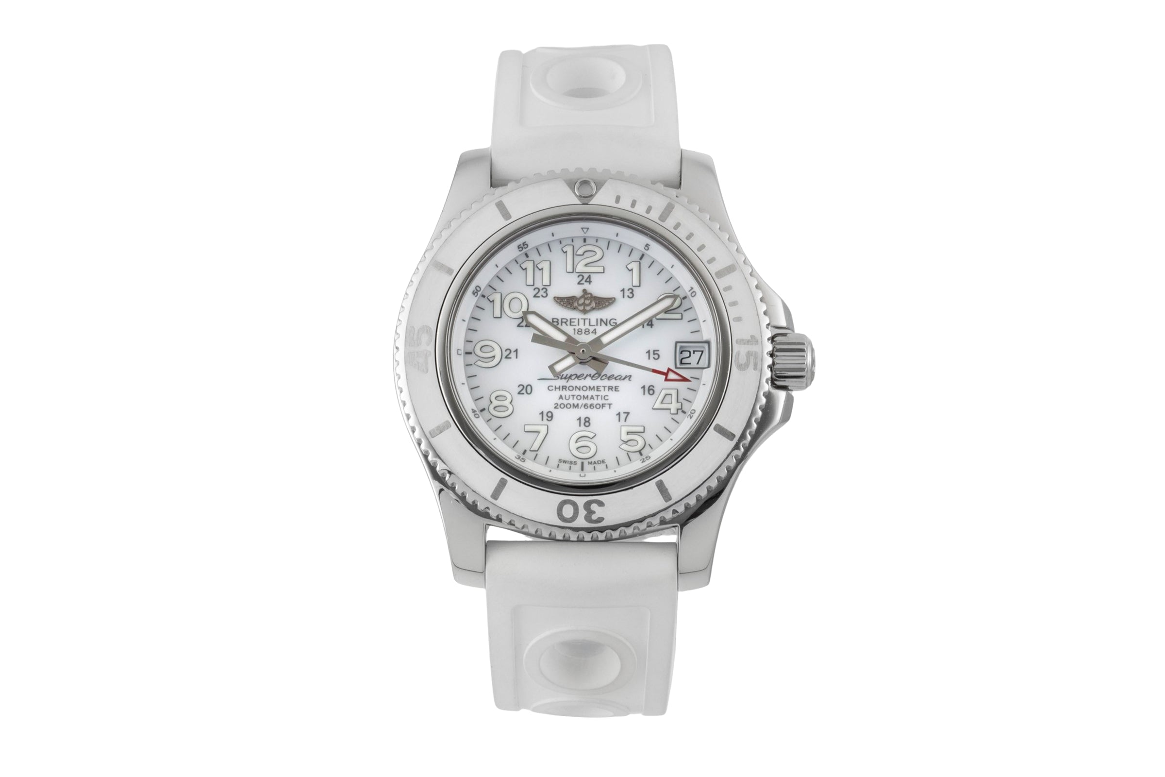 Breitling Superocean steel automatic women's watch A17312 LP: 3650EUR  [2600873]