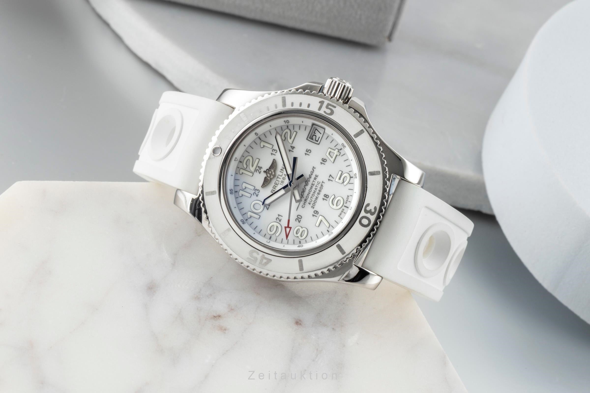 Breitling Superocean steel automatic women's watch A17312 LP: 3650EUR  [2600873]