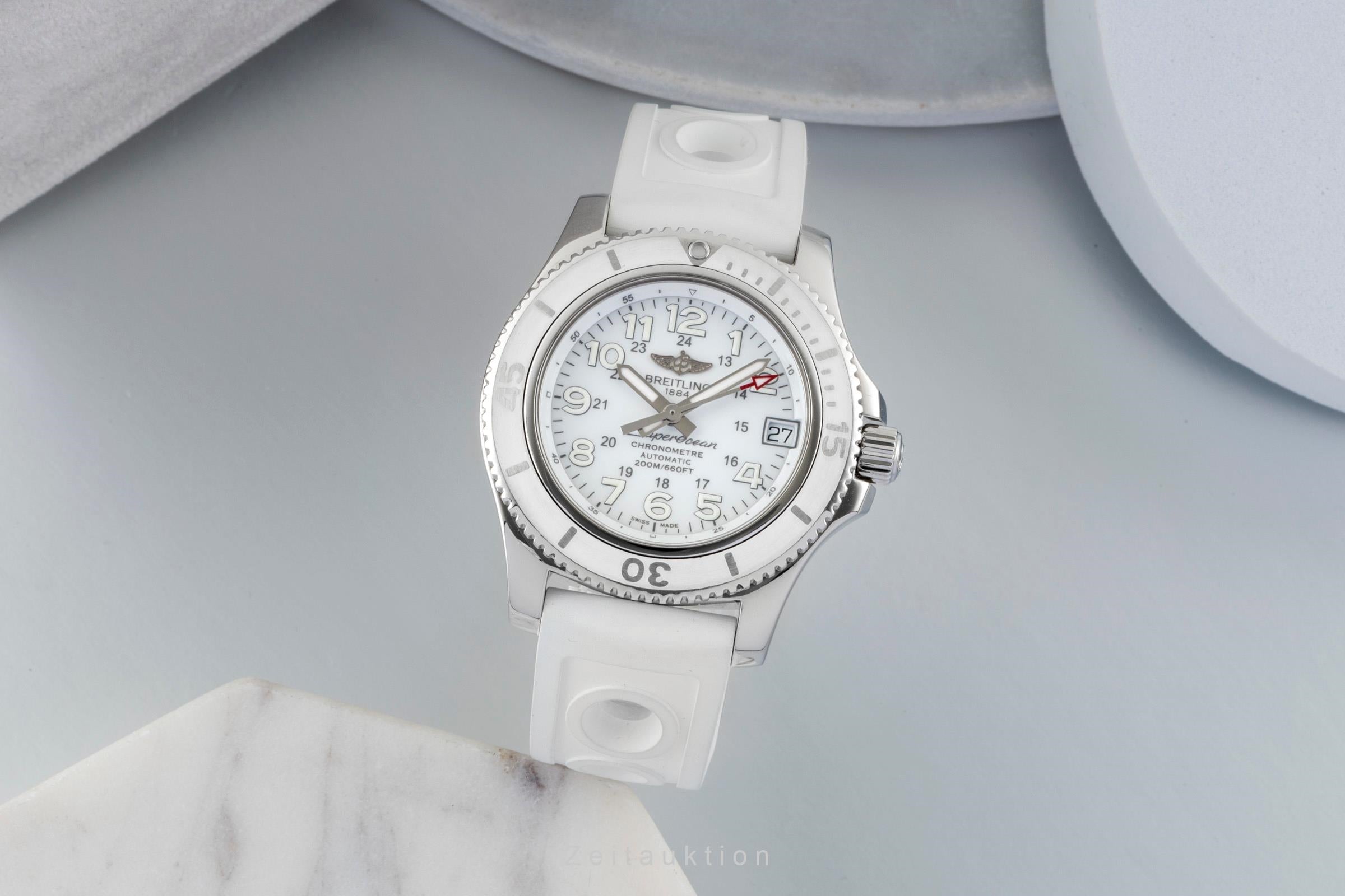 Breitling Superocean steel automatic women's watch A17312 LP: 3650EUR  [2600873]