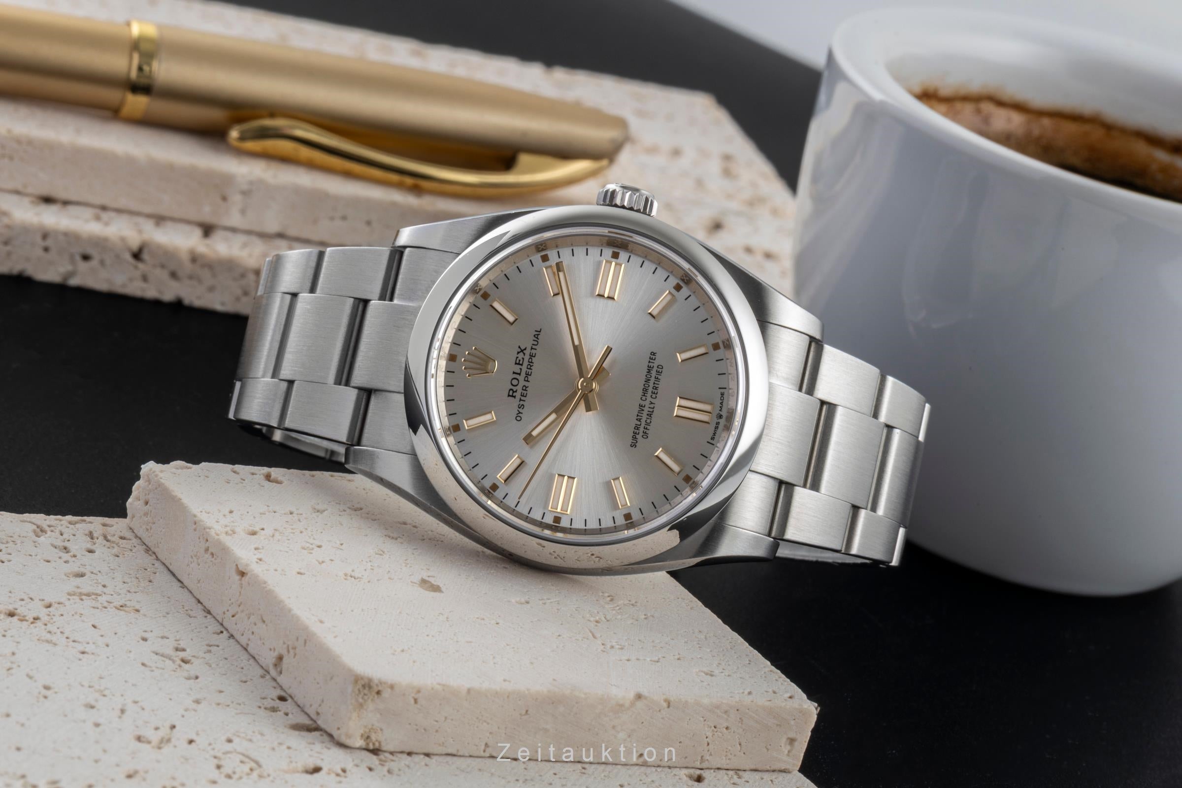 Rolex Oyster Perpetual acier automatique montre pour hommes 126000  [2600875]