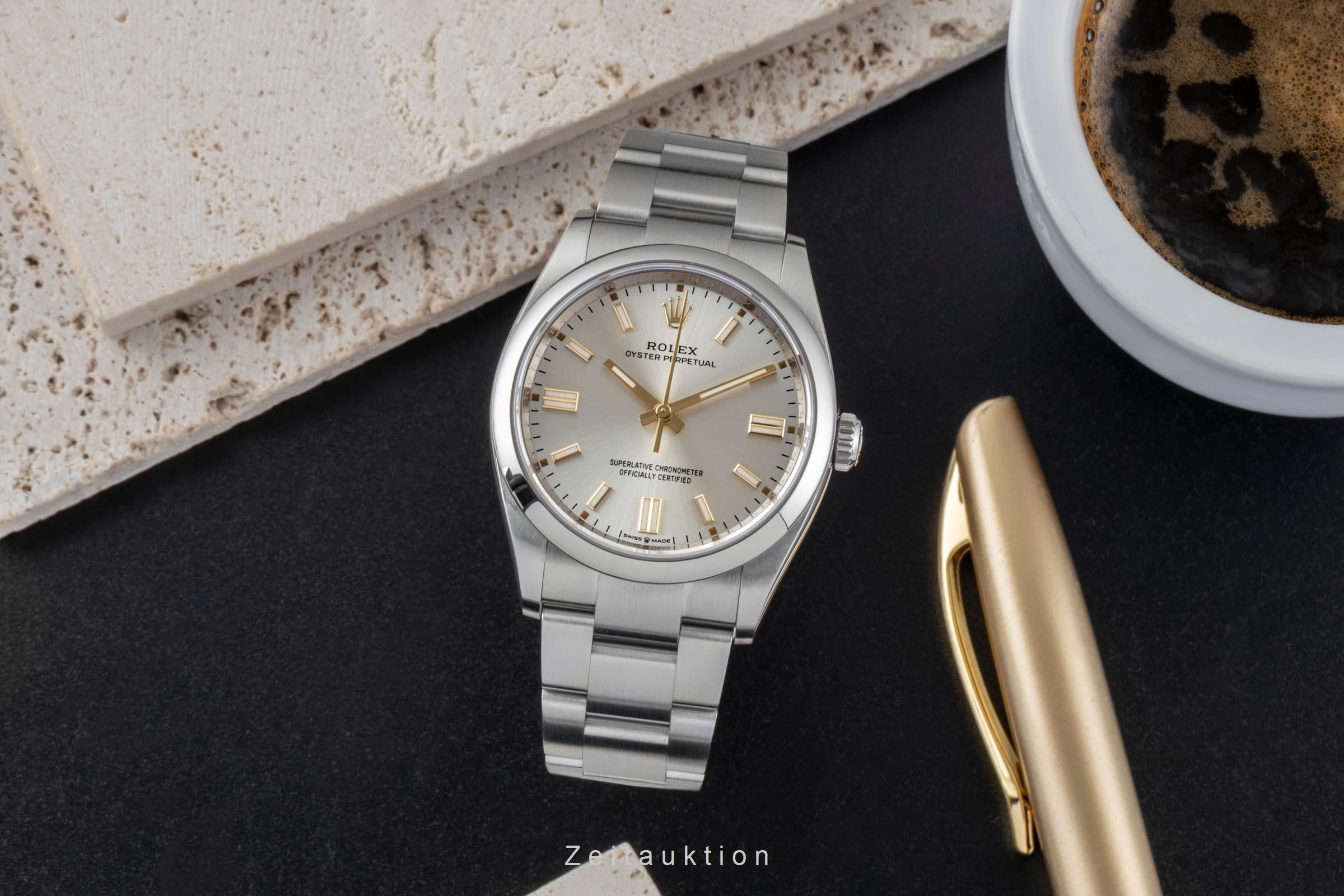 Rolex Oyster Perpetual acier automatique montre pour hommes 126000  [2600875]