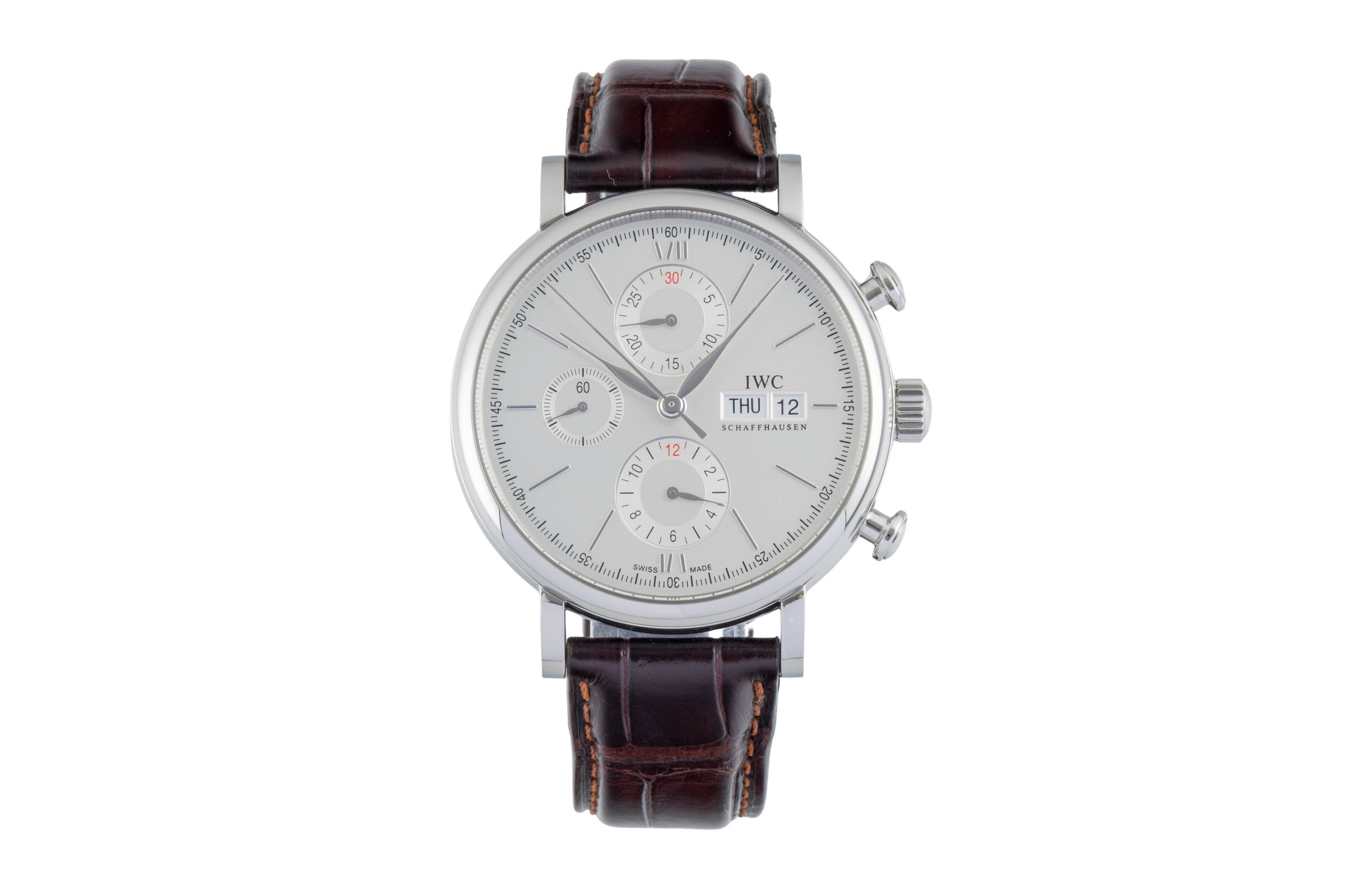 IWC Portofino Chronograph Stahl Automatik Herren Ref IW391027 Box & Papiere 2020 [2600879]