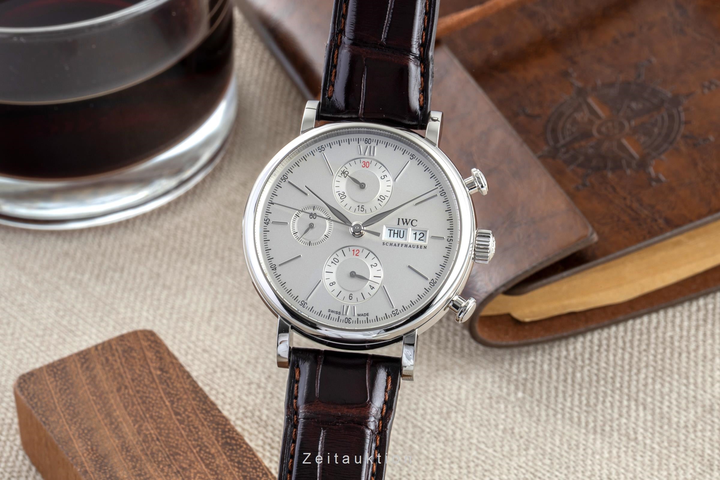 IWC Portofino Chronograph Stahl Automatik Herren Ref IW391027 Box & Papiere 2020 [2600879]