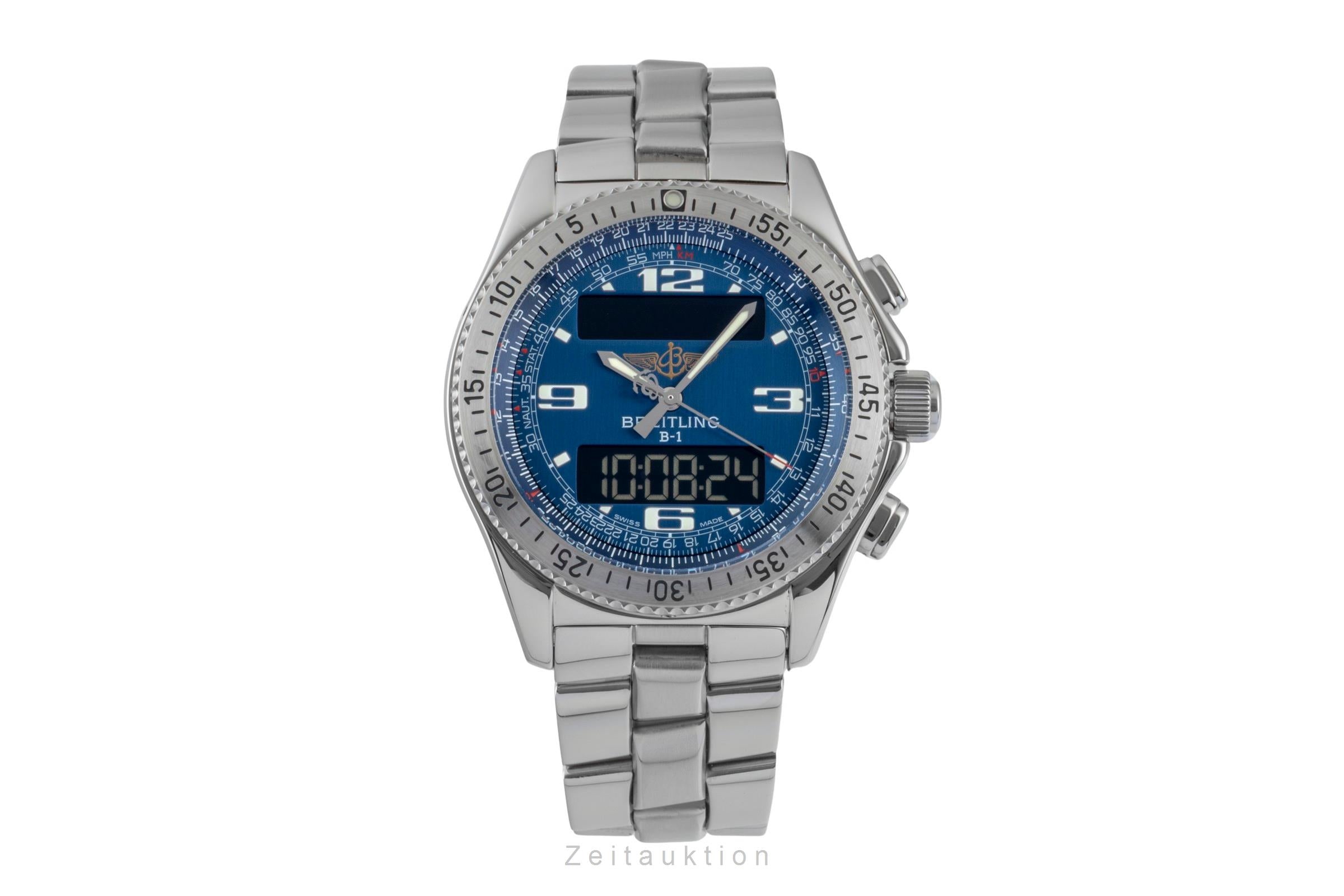 Breitling B1 chronograph steel quartz Kal. B68 Ref. A6836215/C511
