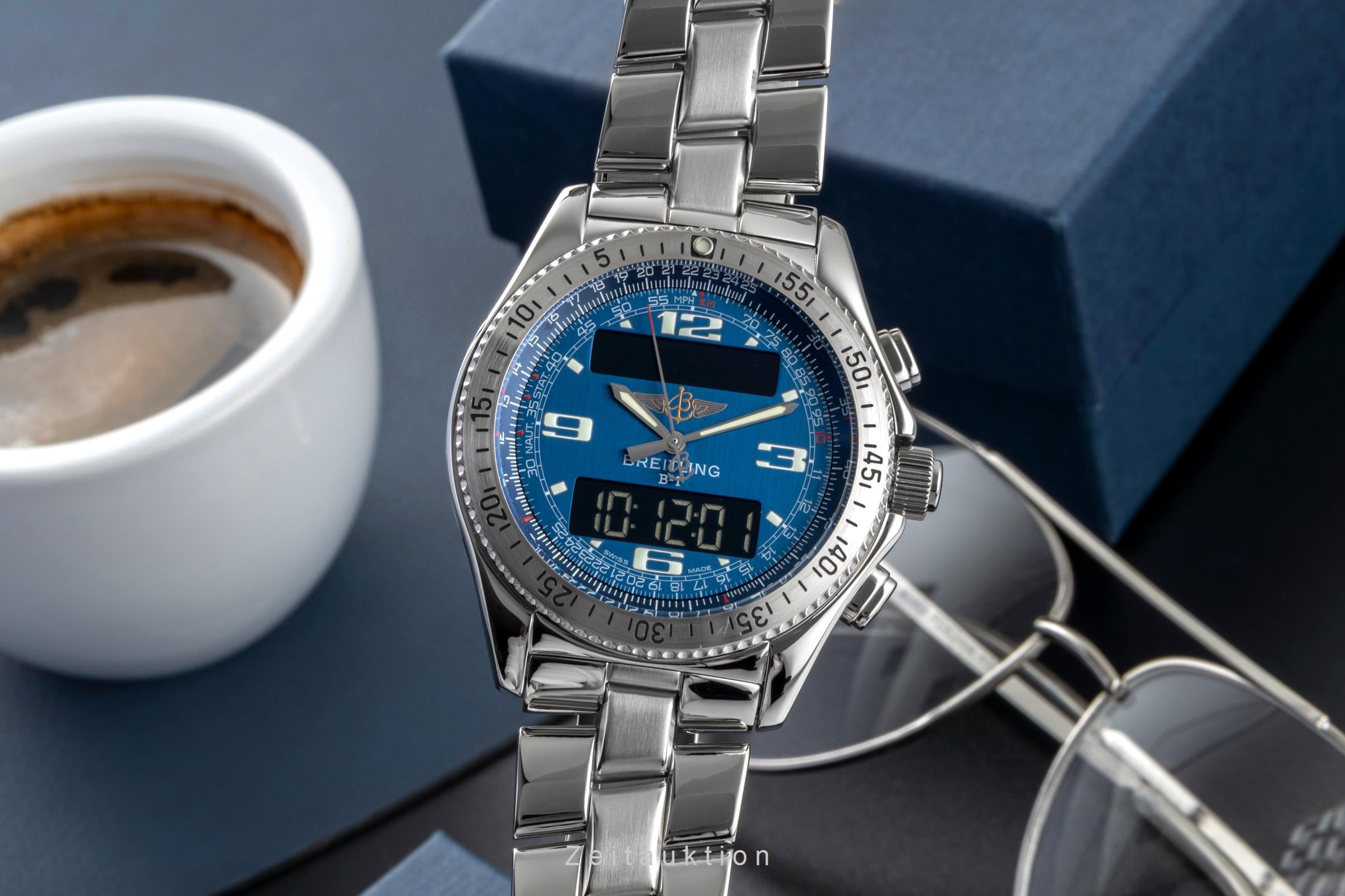 Breitling B1 chronograph steel quartz Kal. B68 Ref. A6836215/C511