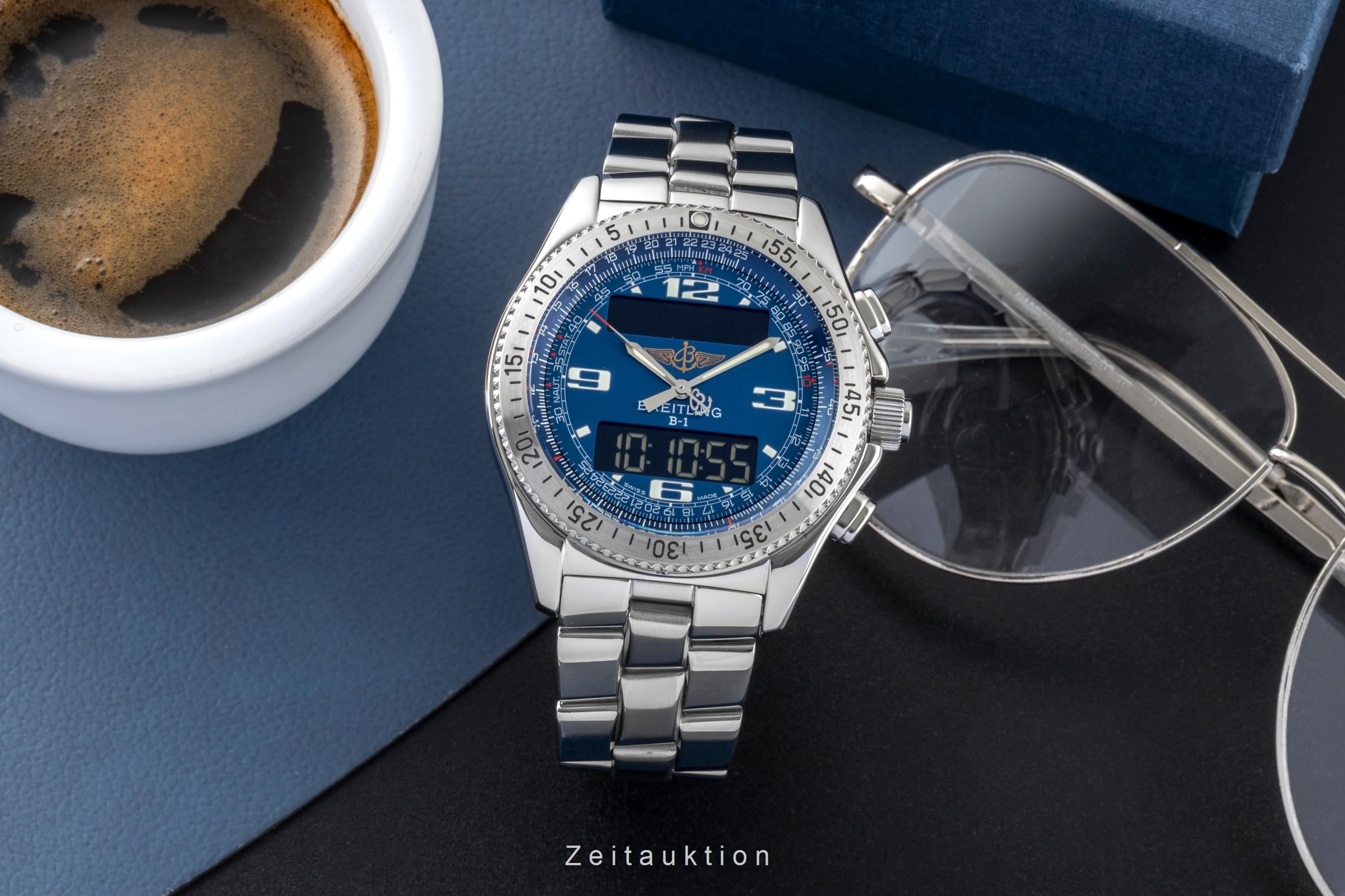 Breitling B1 chronograph steel quartz men's watch A6836215/C511  [2600885]