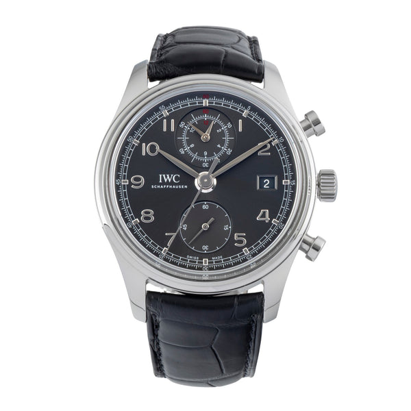 IWC Portugieser chronographe acier automatique montre pour hommes IW390404  [2600886]