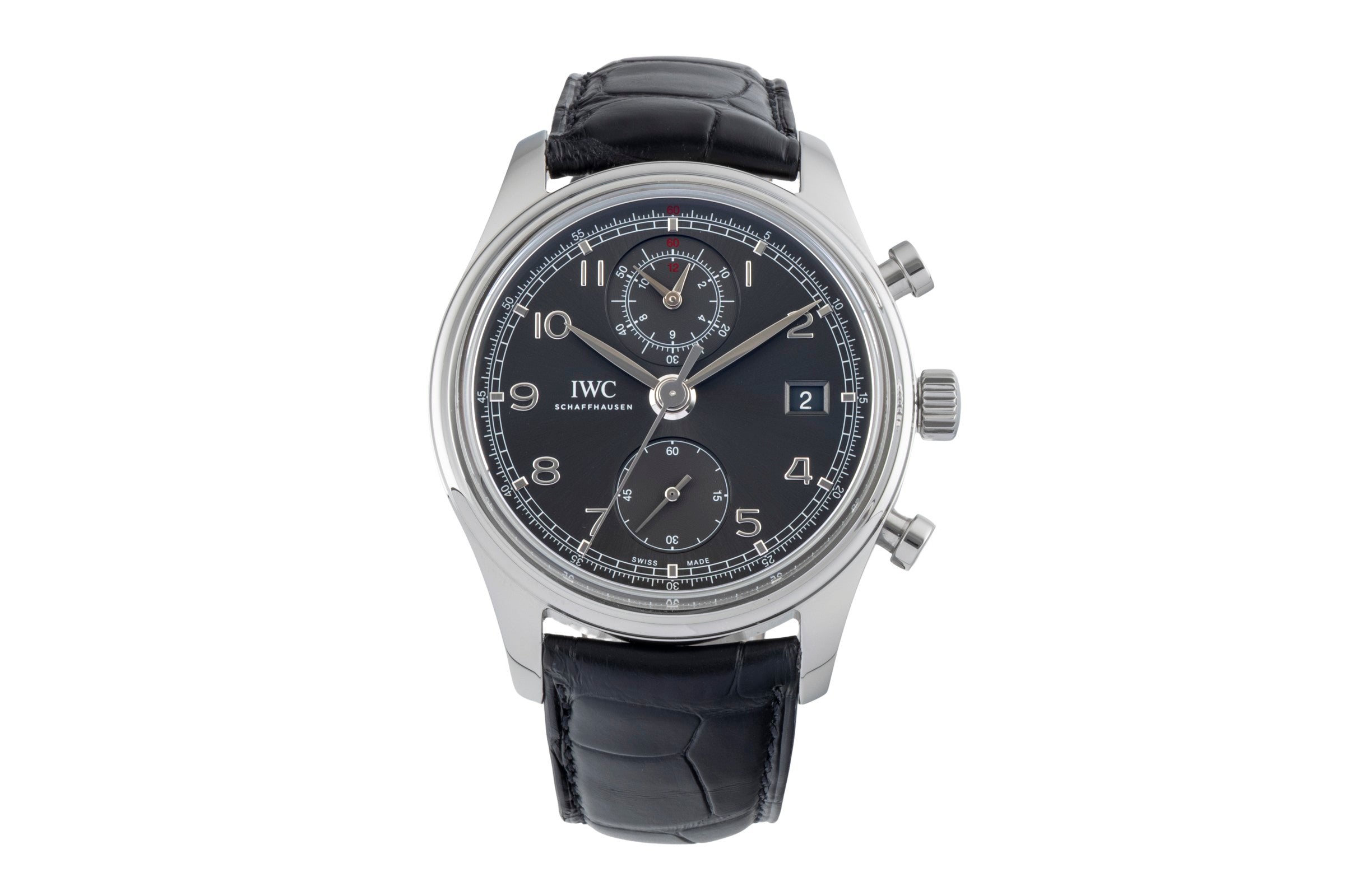 IWC Portugieser Chronograph Automatik Stahl Herrenuhr Ref. IW390404 B&P 2016 [2600886]