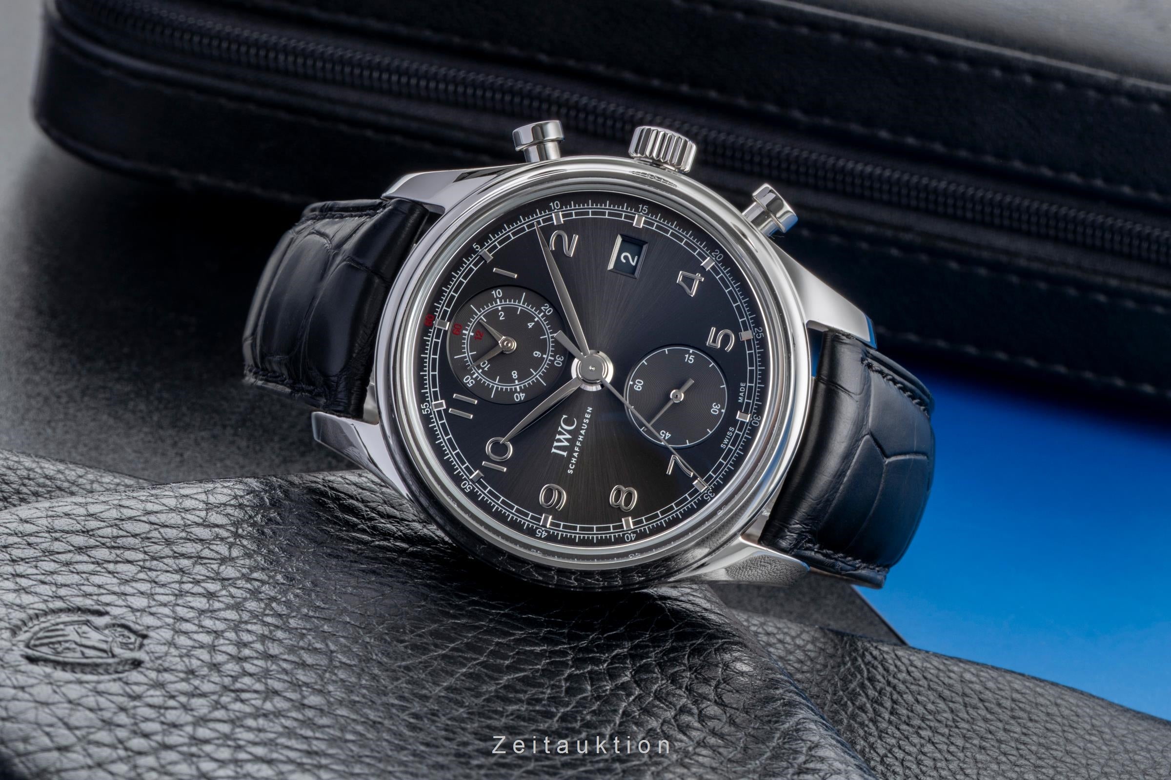 IWC Portugieser chronographe acier automatique montre pour hommes IW390404  [2600886]