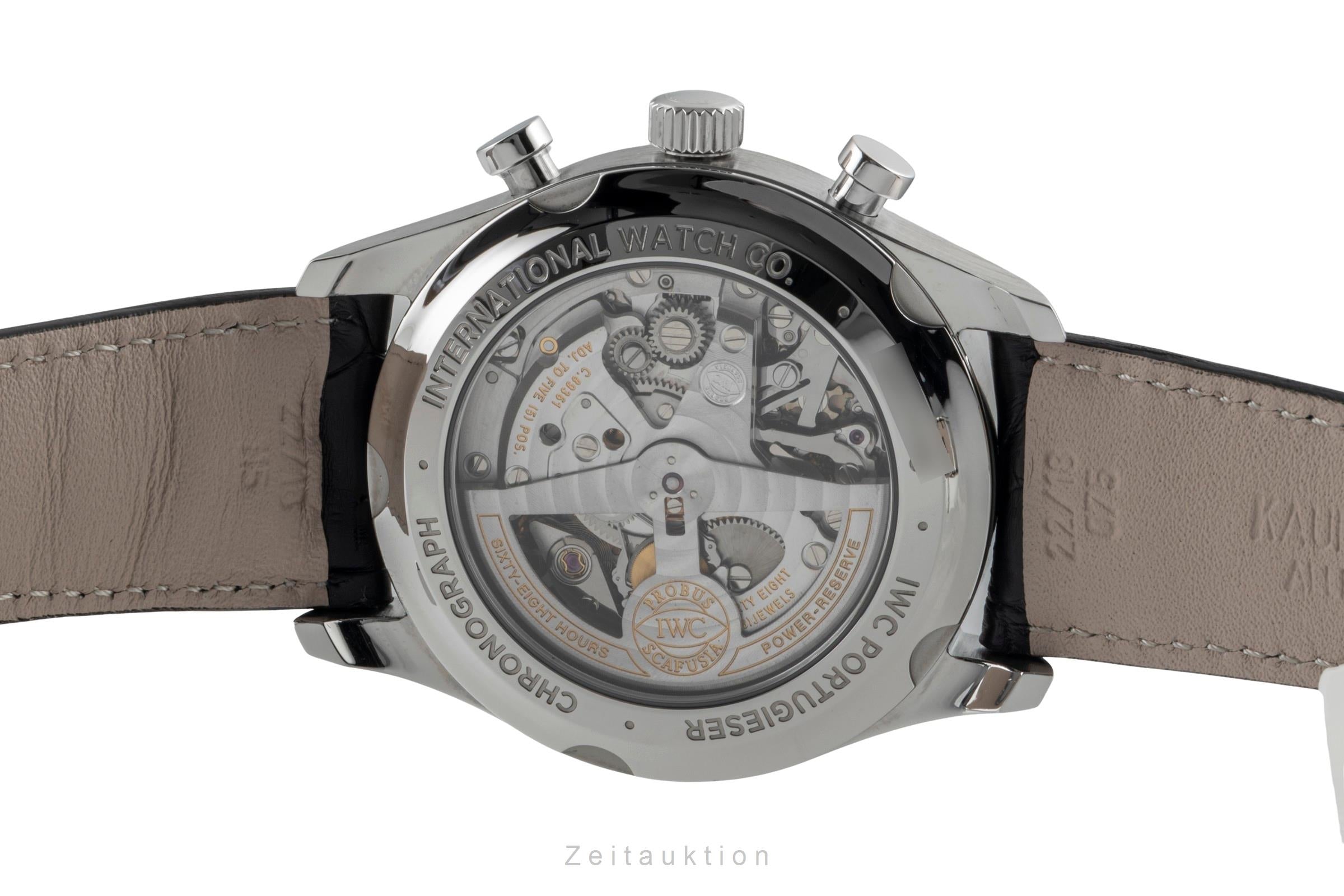 IWC Portugieser chronographe acier automatique montre pour hommes IW390404  [2600886]