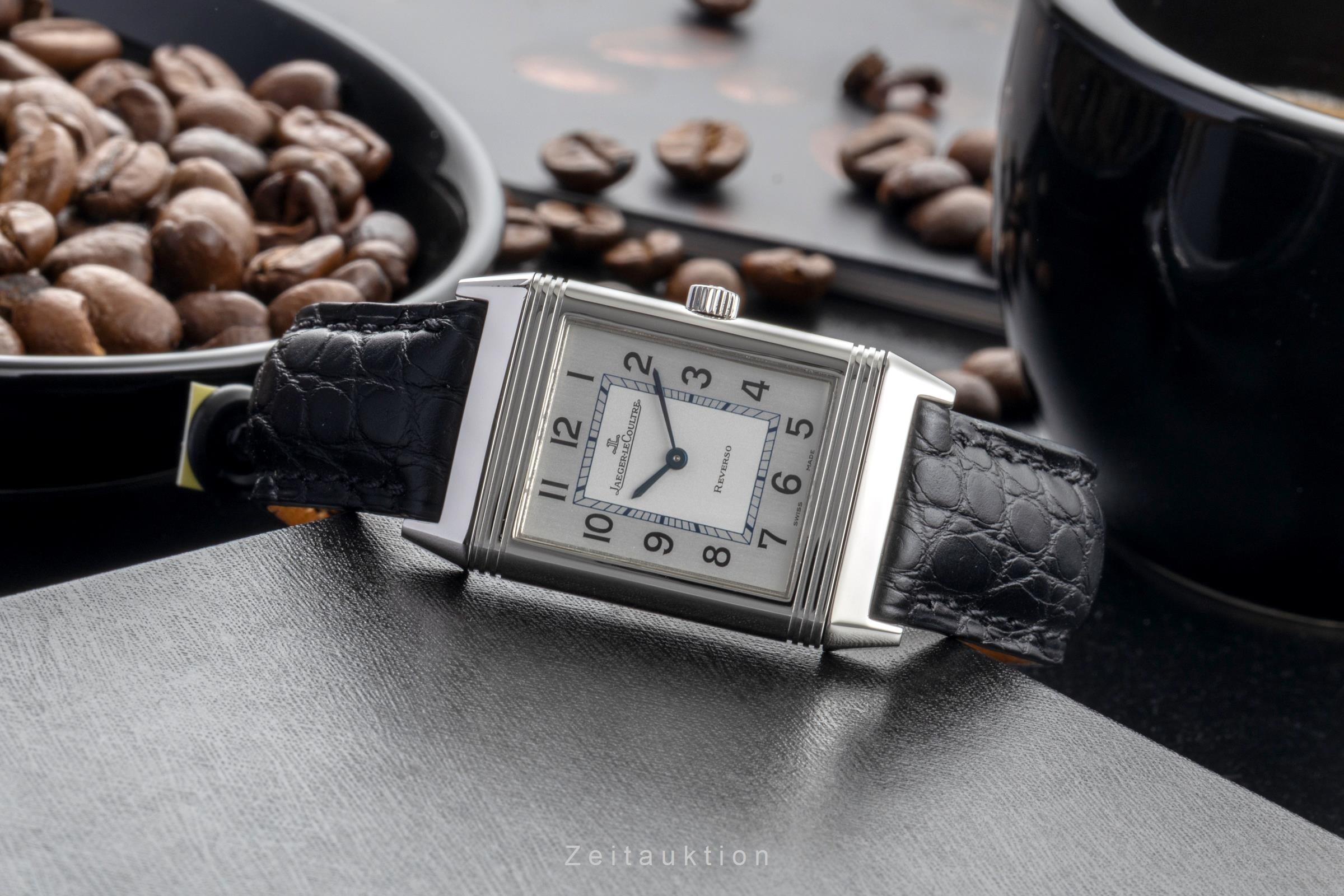 Jaeger LeCoultre Reverso Handaufzug Edelstahl Ref. Q2508410 252.8.86 B&P 2008 [2600887]